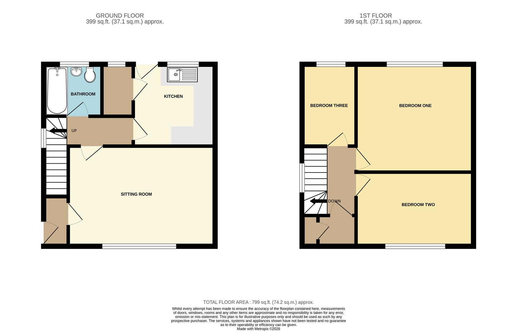 8, Winifreds Drive, Telford floorplan