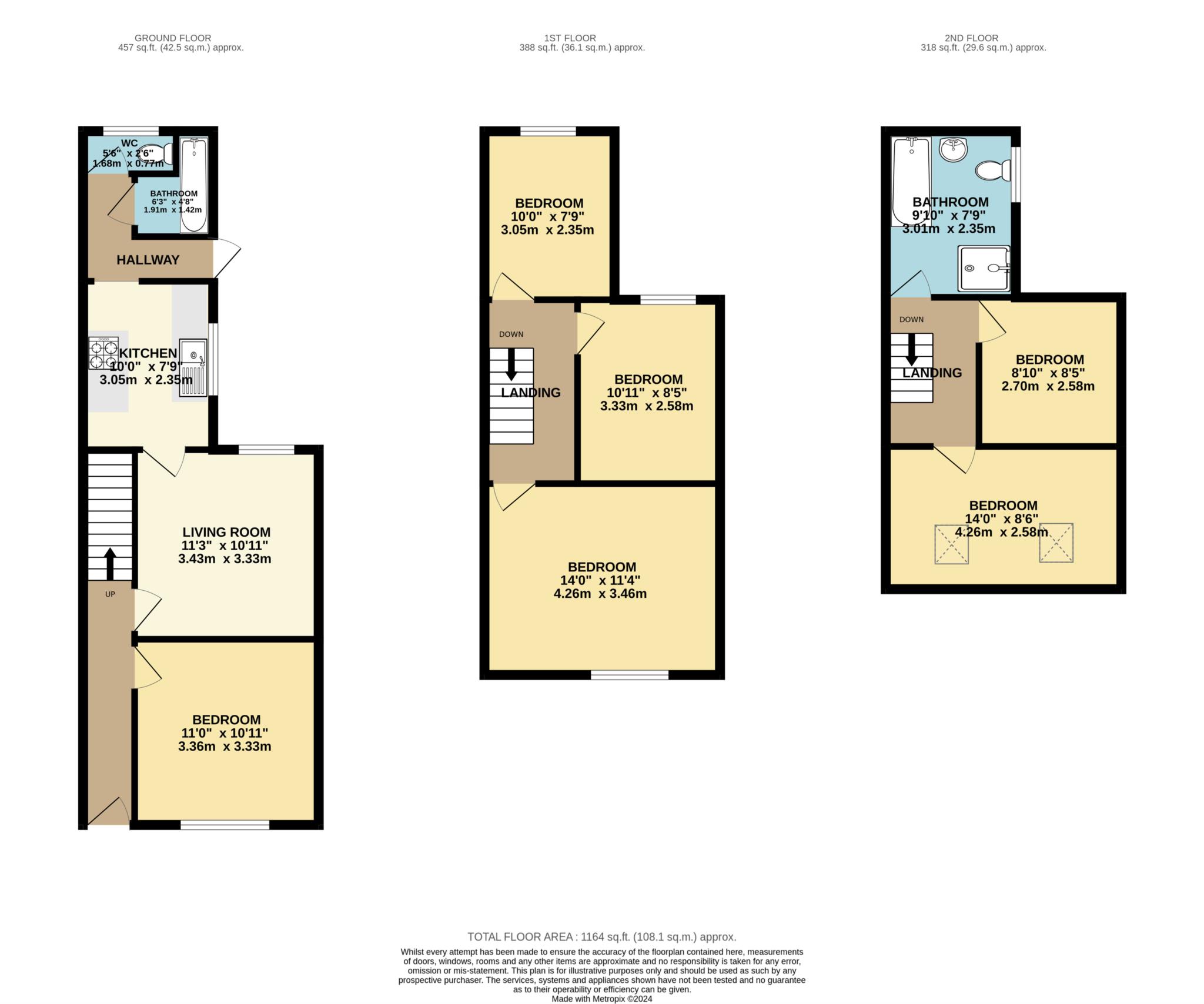 Donnington Gardens, Reading floorplan