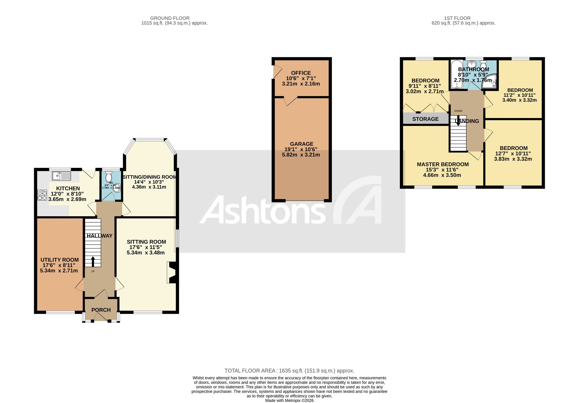 22 Carpenter Grove, Warrington floorplan