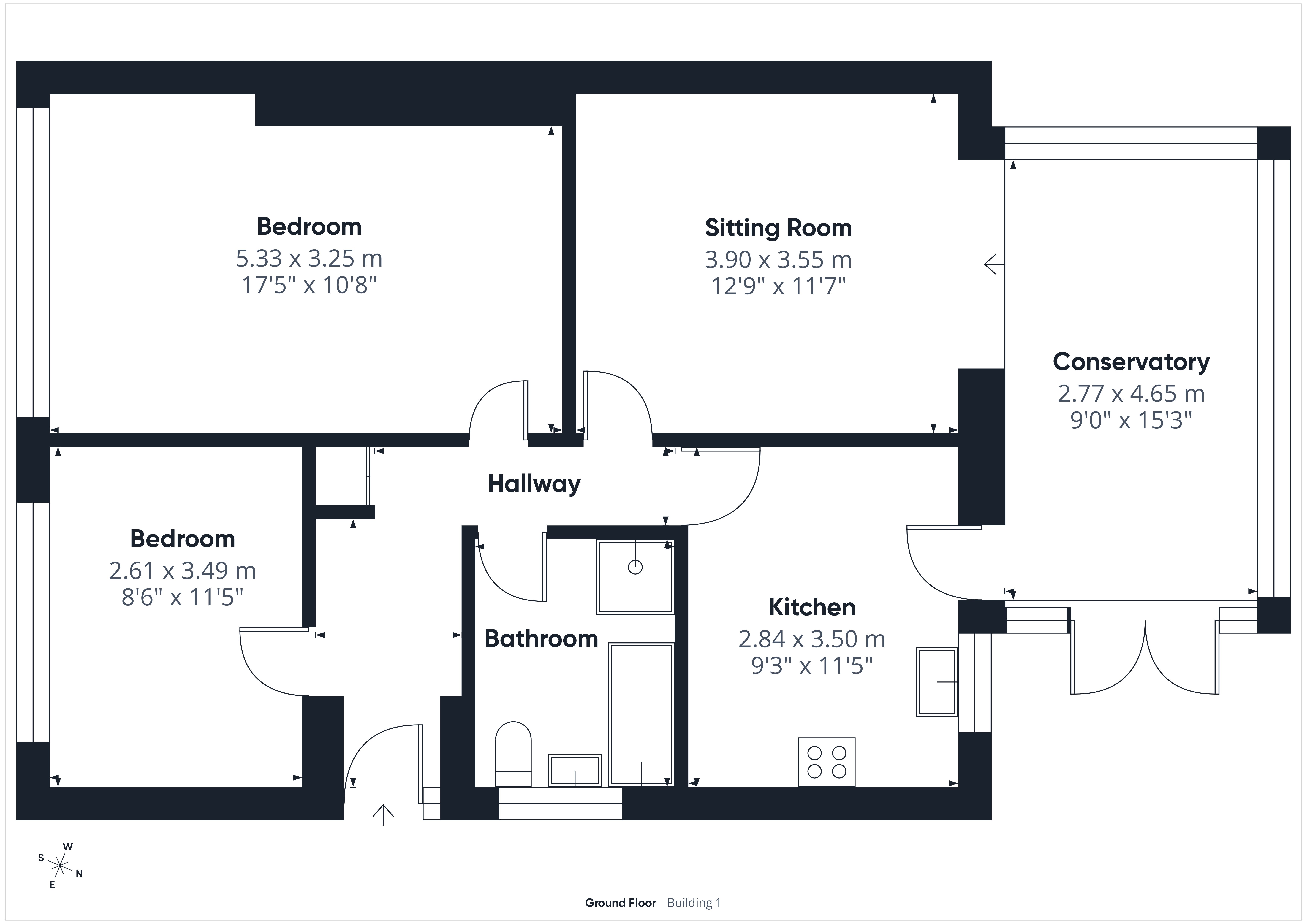 2, Vectis Close, Herefordshire floorplan