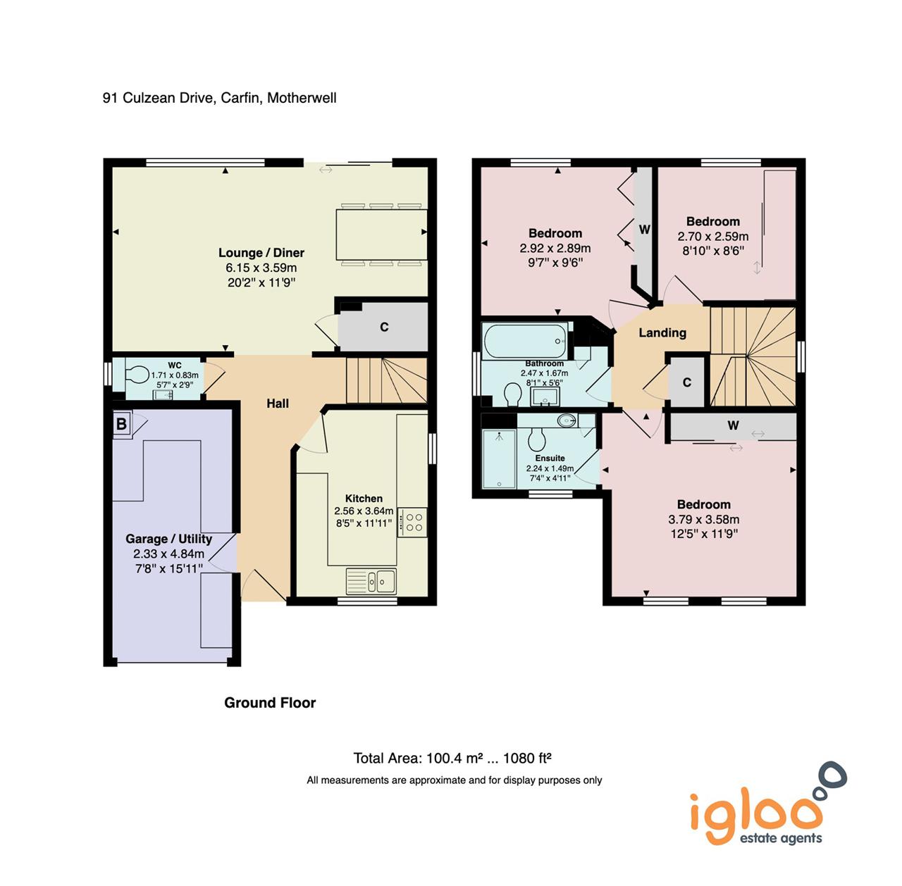 91, Culzean Drive, Newarthill floorplan