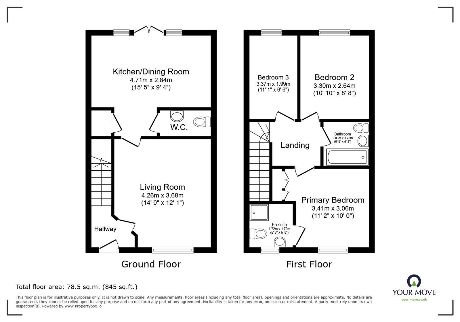 41, Axson Drive, Cumbria floorplan