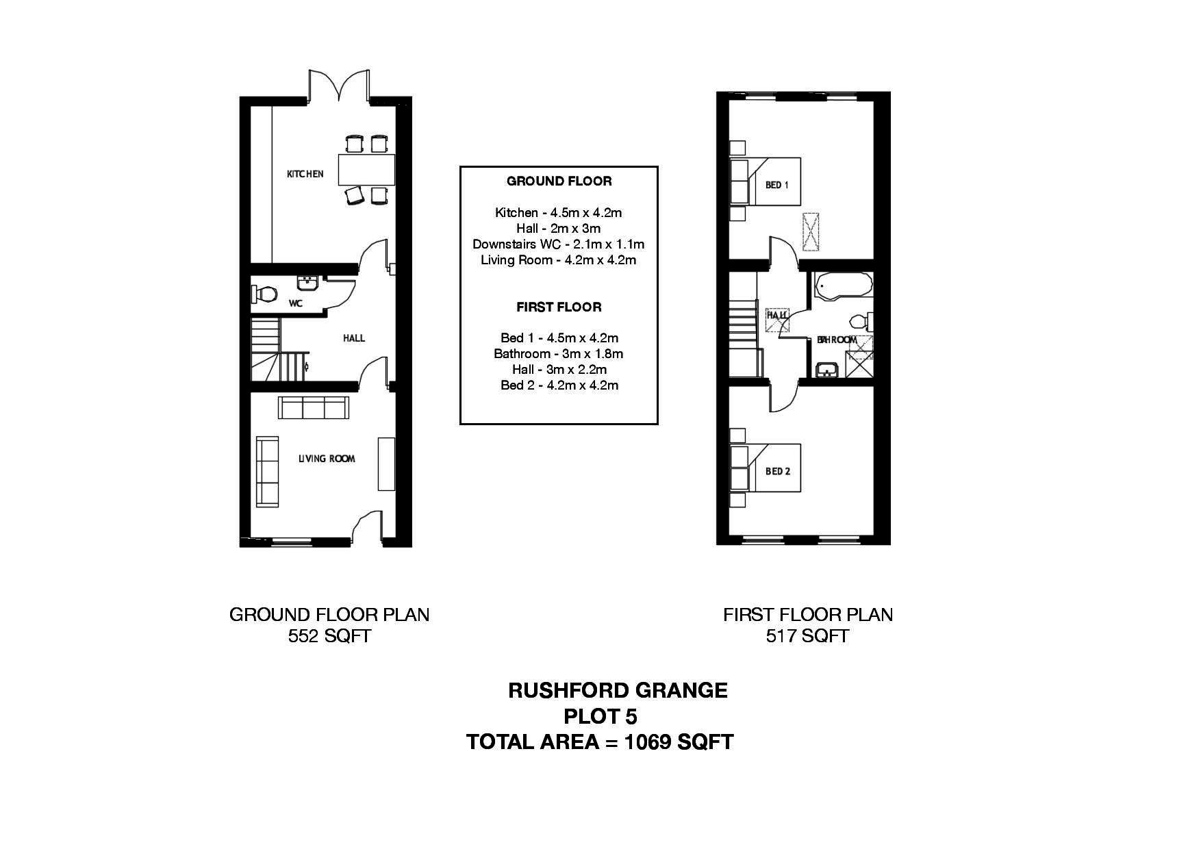 Rushford Grange, Pitchill, Salford Priors, Evesham WR11, 2 bedroom end