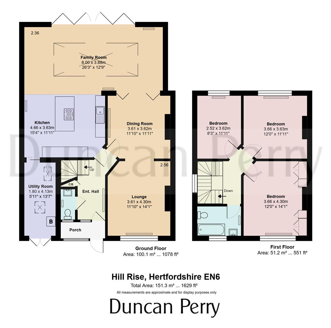 19, Hill Rise, Potters Bar floorplan