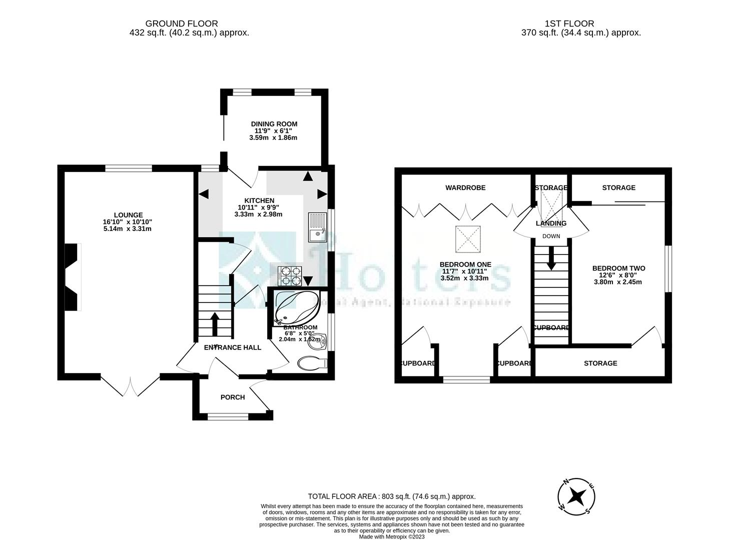 The Groesfford, Groesffordd, Brecon LD3, 2 bedroom semidetached house