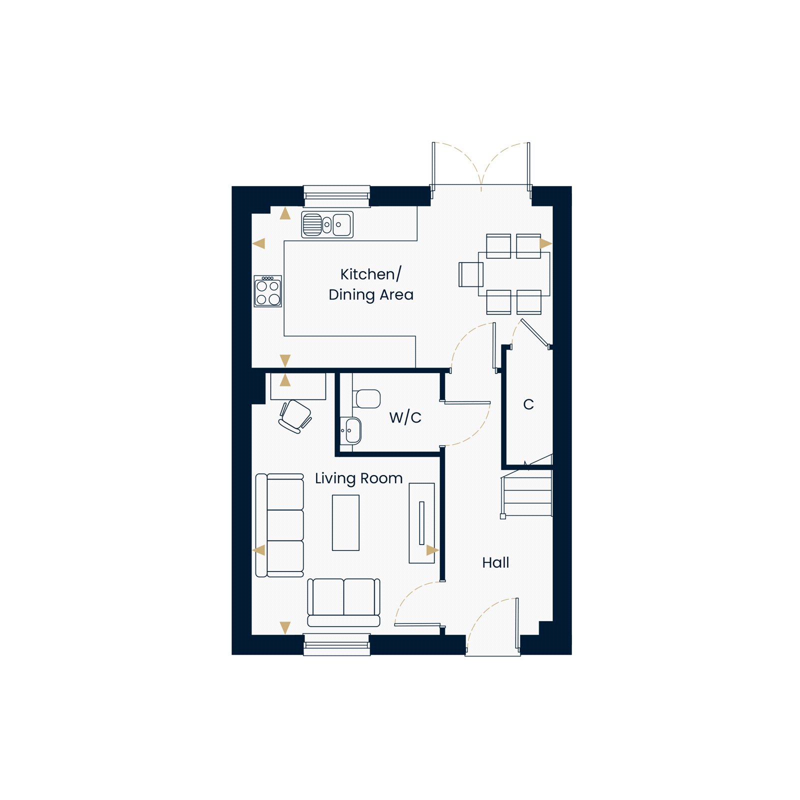 Plot 170 The Flatford,, Loddon Rise, Loddon floorplan