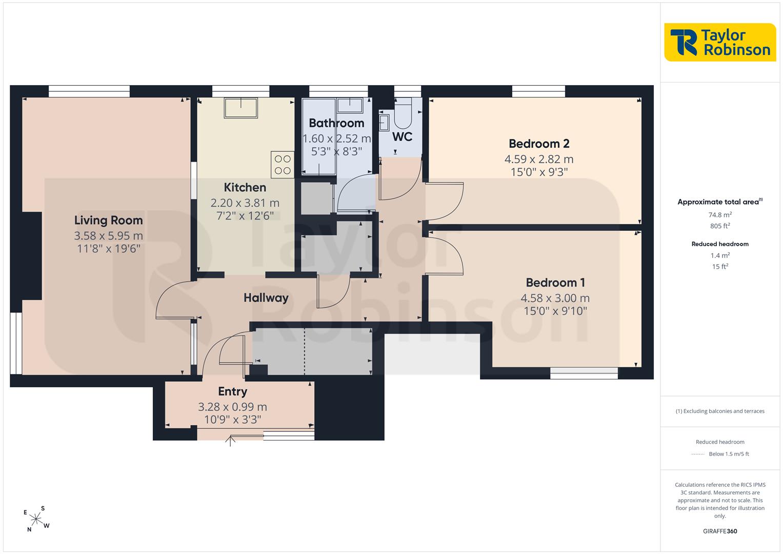 9, Nesbit Court, Crawley floorplan