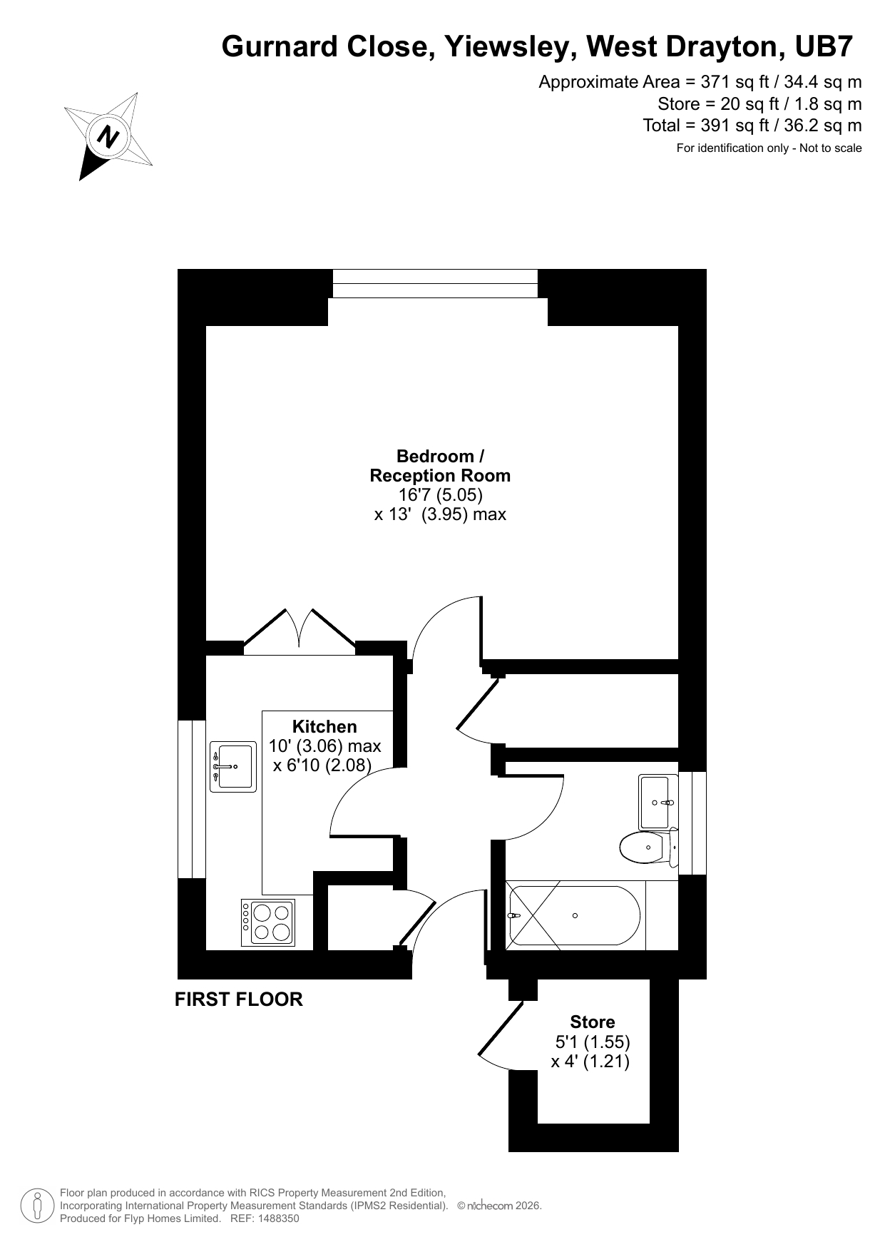 3, Gurnard Close, West Drayton floorplan