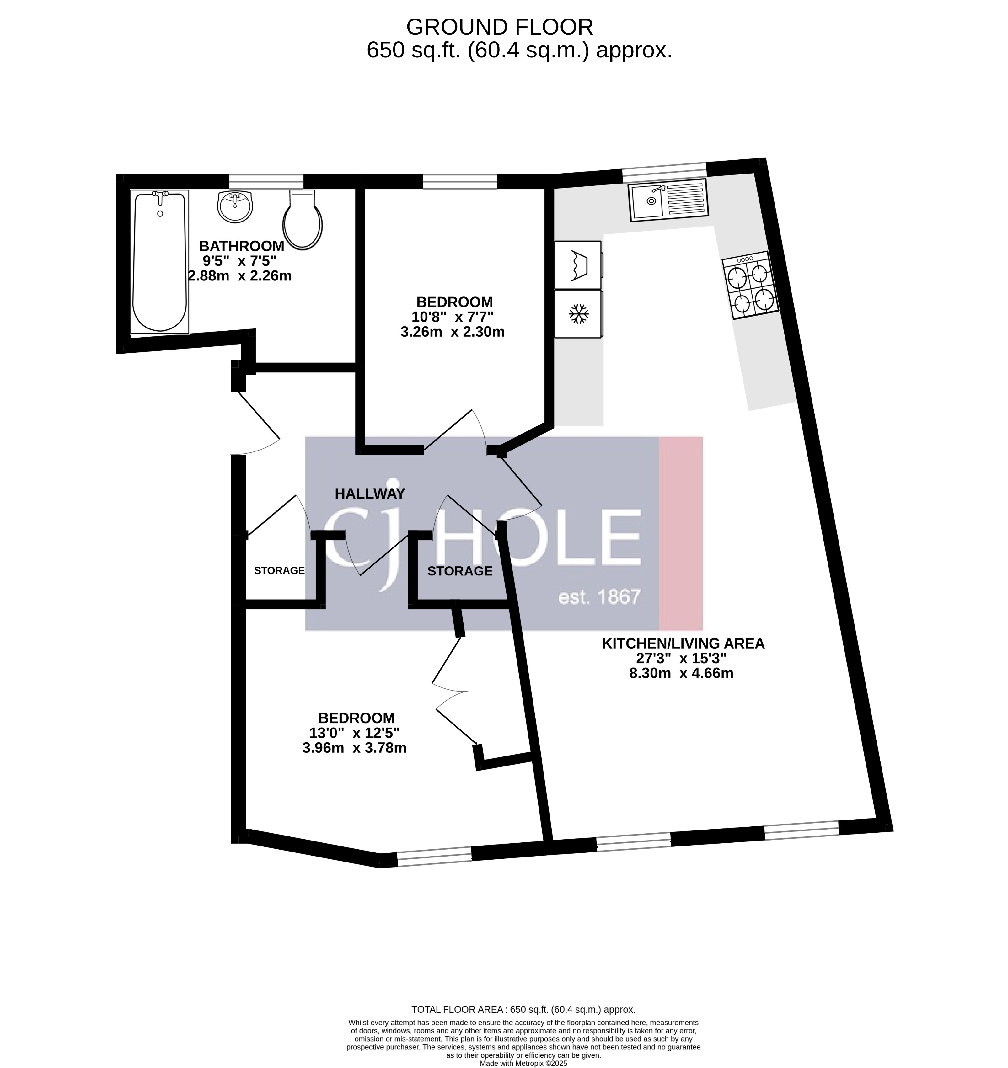 Flat 6, 23, Sevastopol Road, Bristol floorplan