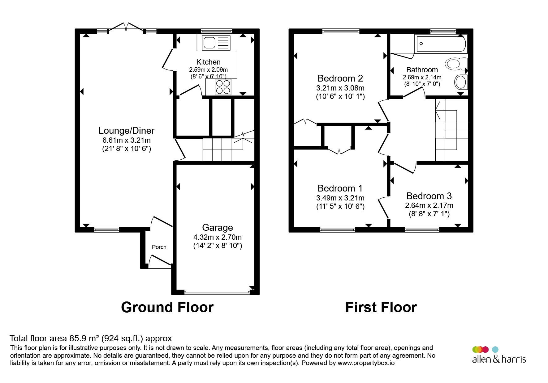 3, Balmoral Close, Bristol floorplan