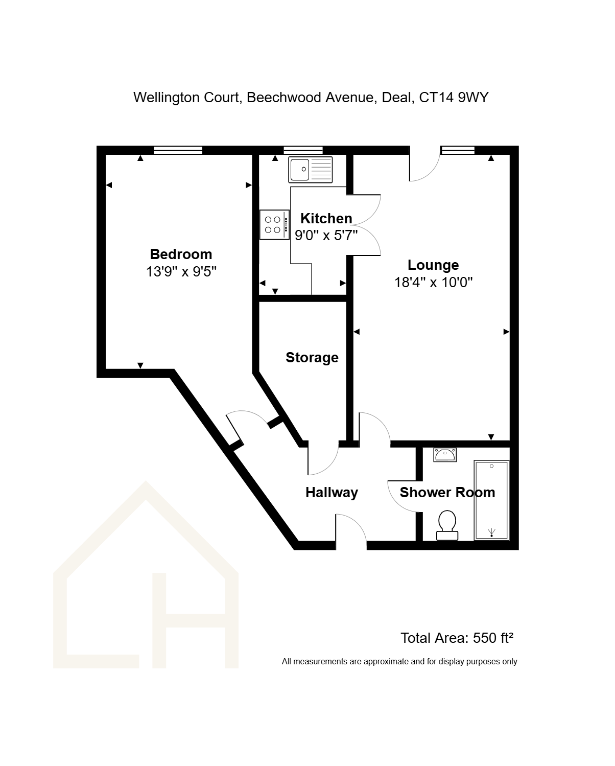 Wellington Court,Flat 39, Beechwood Avenue, Deal floorplan