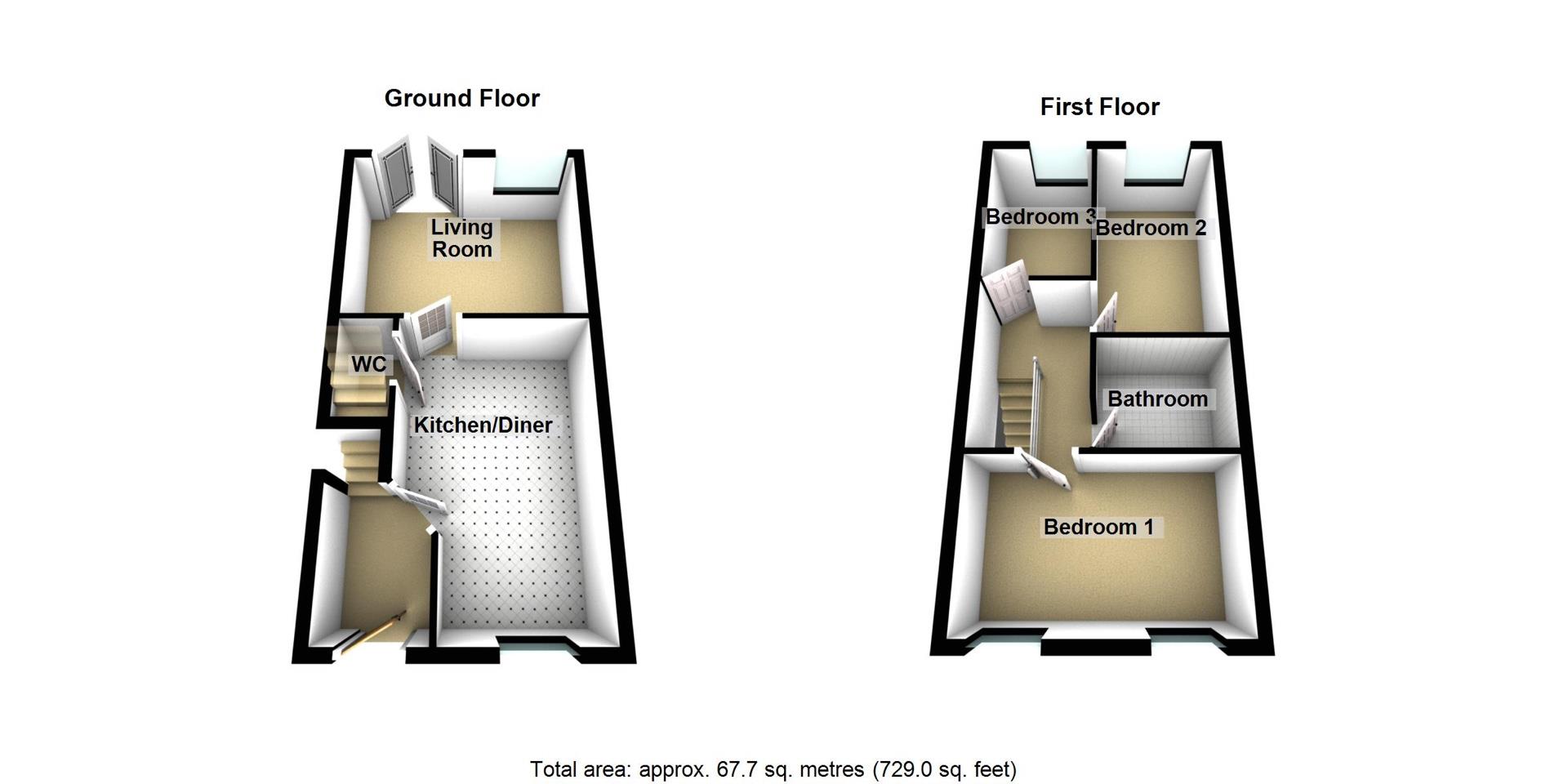 22, Charlotte Court, Morpeth floorplan