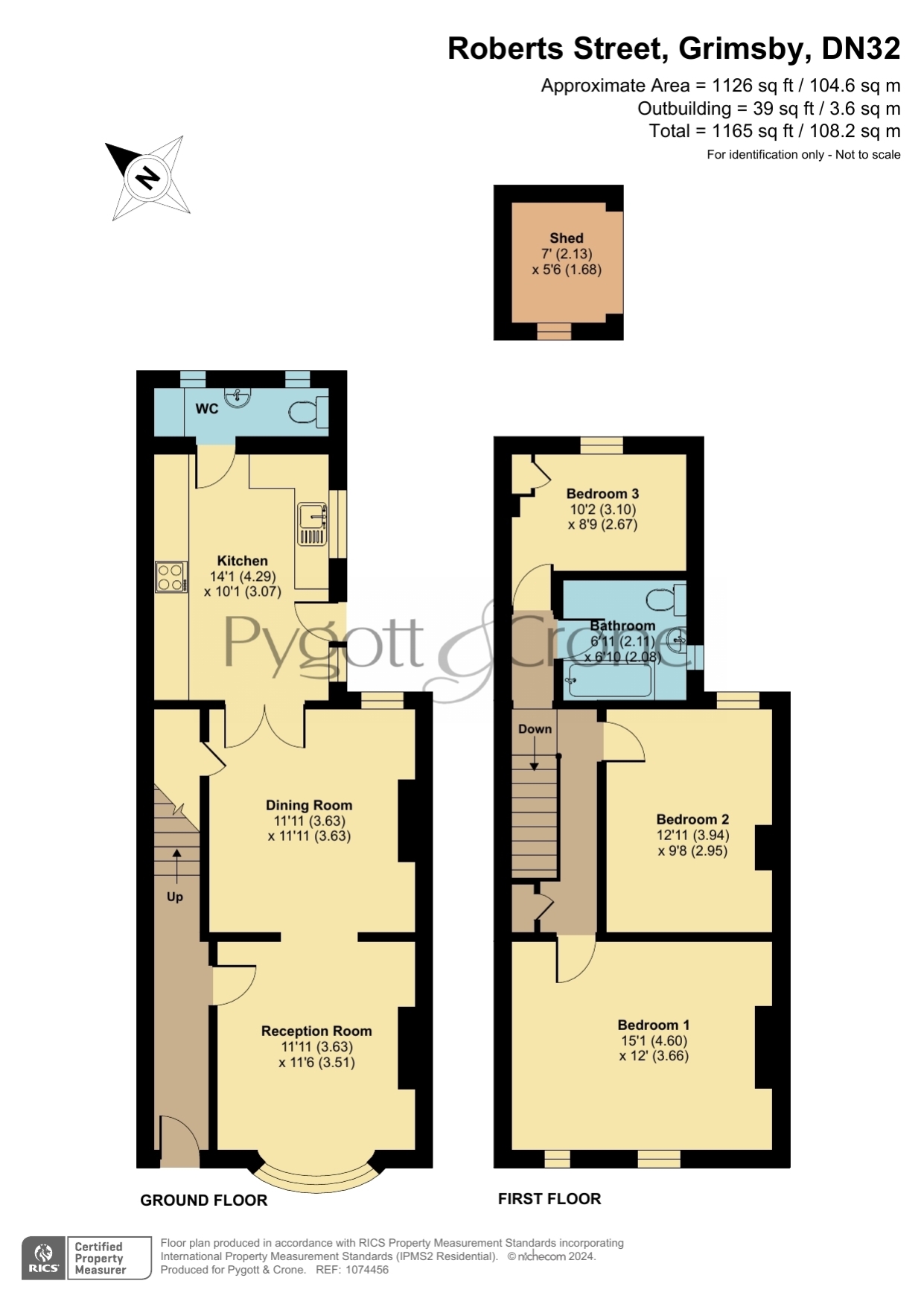 Roberts Street, Grimsby, Lincolnshire DN32, 3 bedroom terraced house