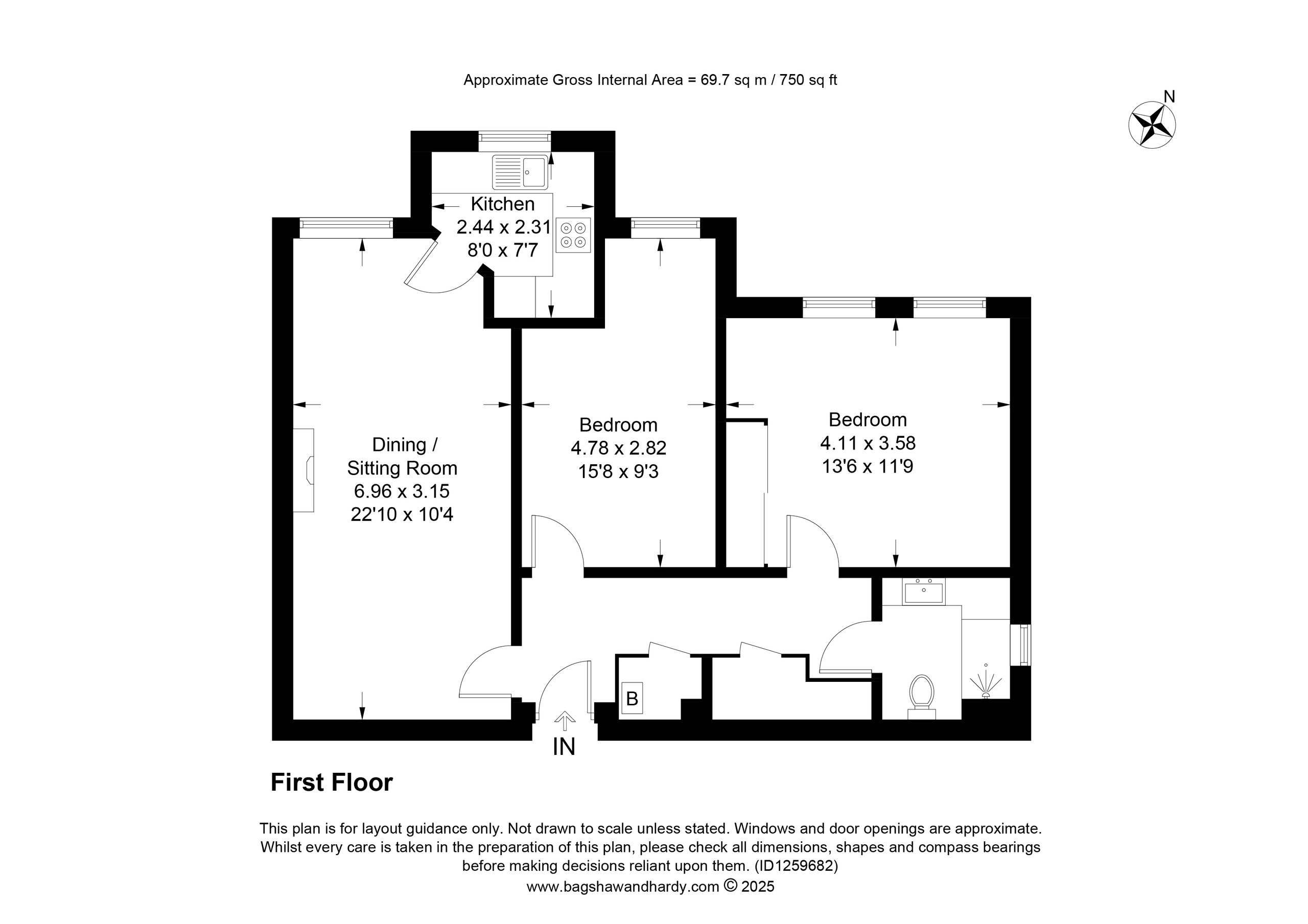 Apartment 27 Chartwell Lodge, Tunbridge Wells floorplan
