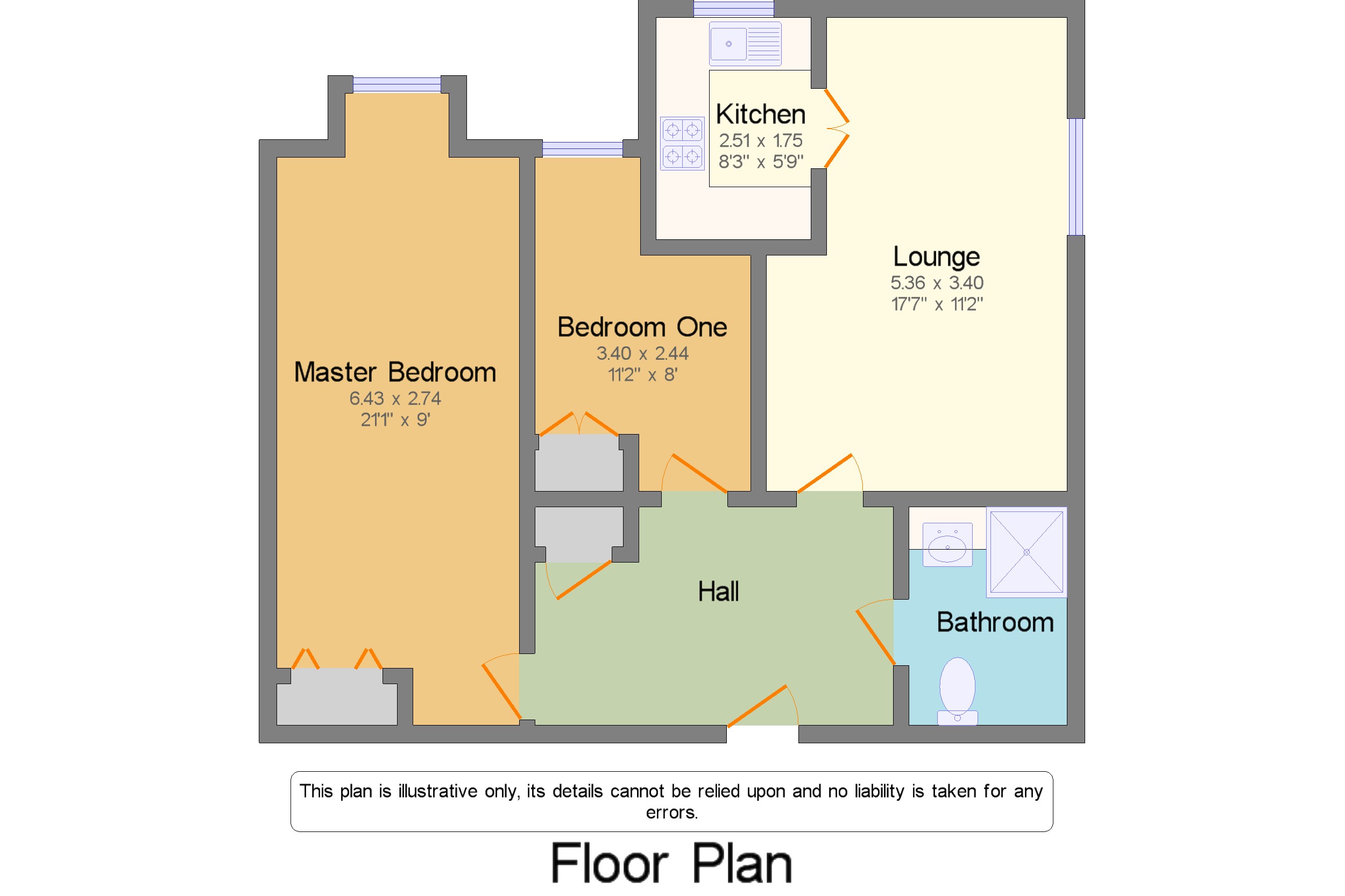 Flat 35,, Pendene Court, Wolverhampton floorplan