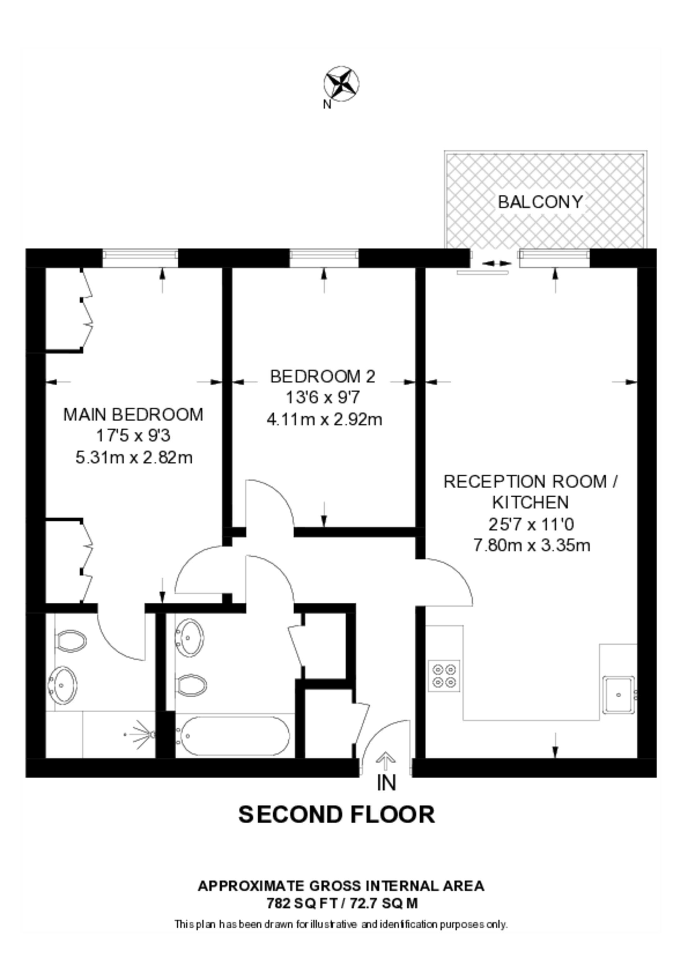 Chapter Way, Colliers Wood floorplan