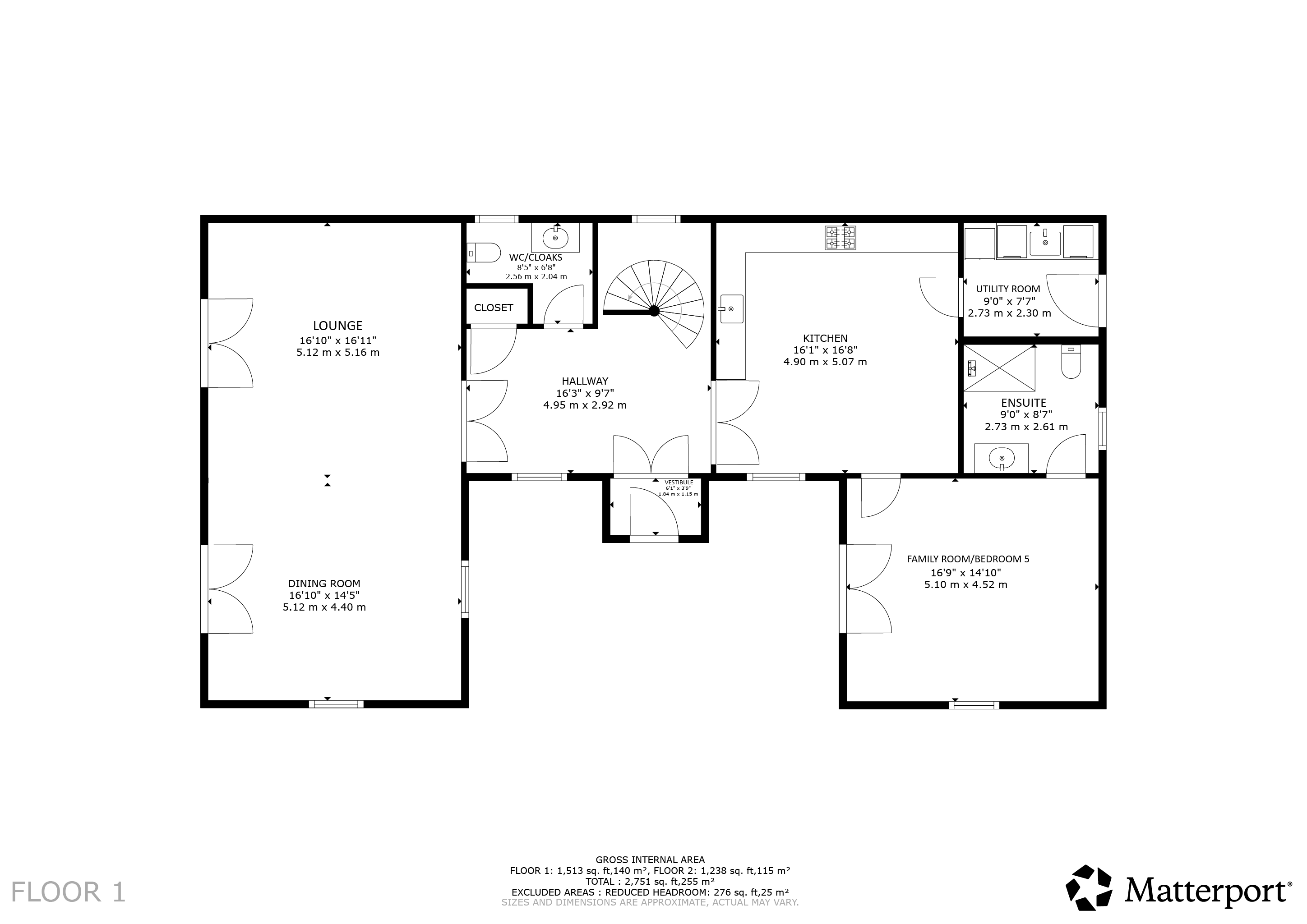 The Gate House, 154, East Clyde Street, Argyll and Bute floorplan