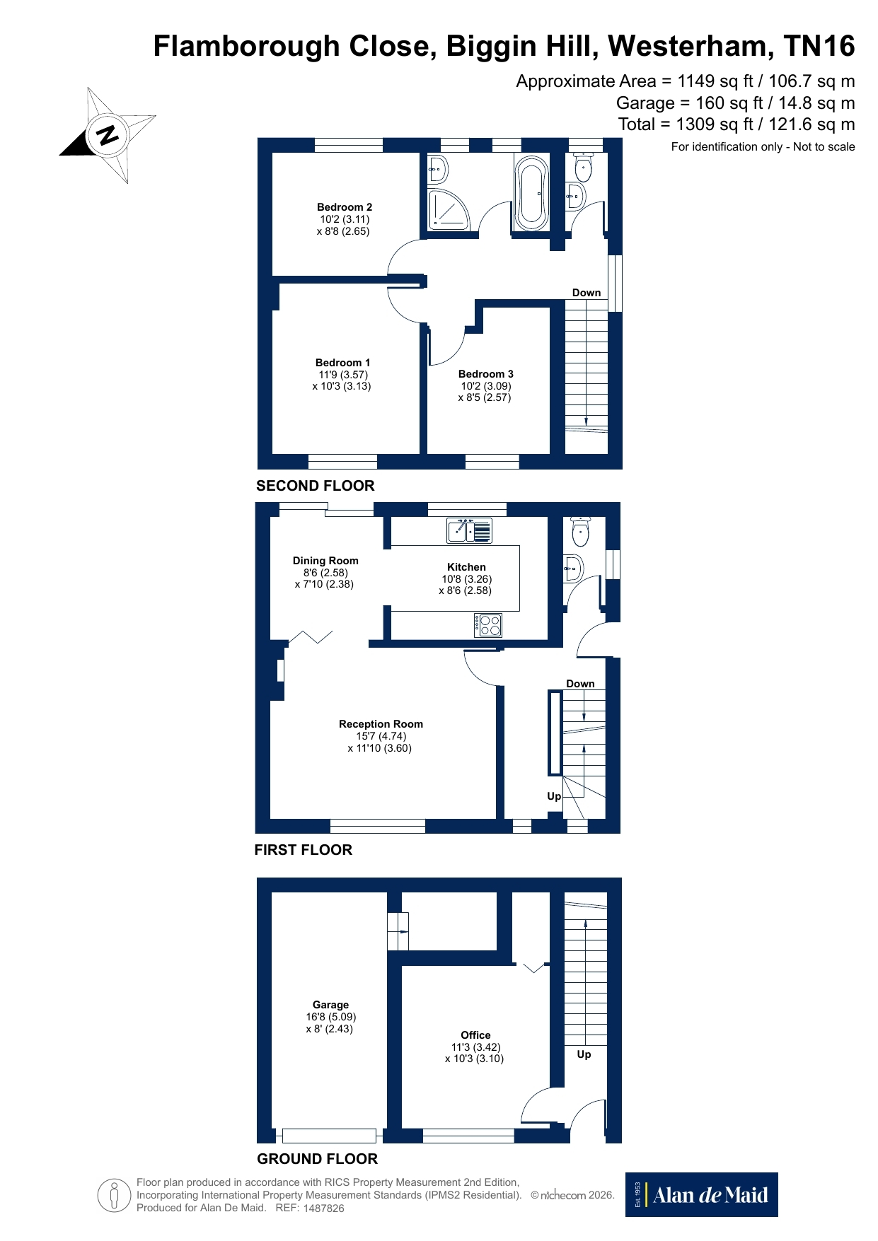 18, Flamborough Close, Kent floorplan