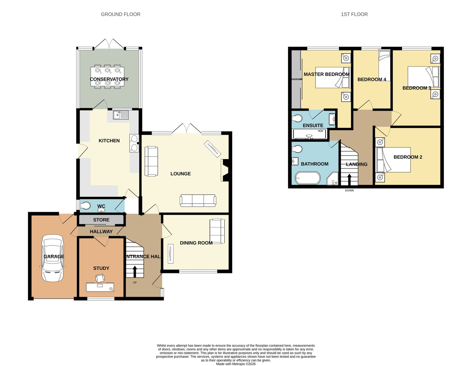 15, Mereside Close, Preston floorplan