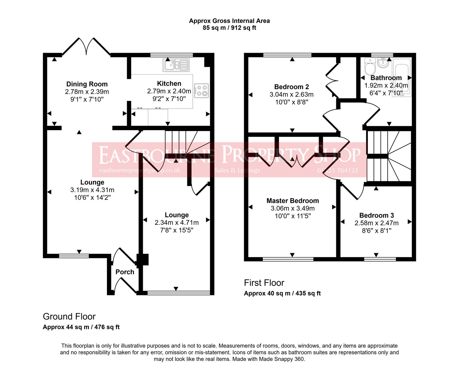 47, Heron Ridge, Polegate floorplan