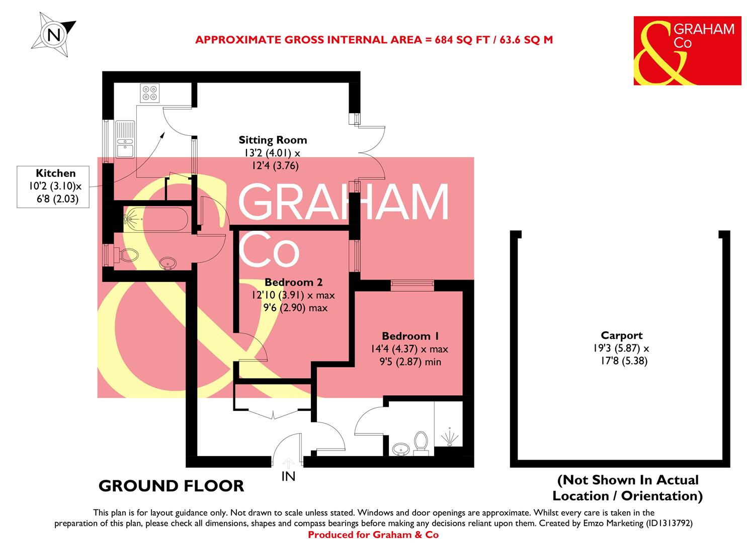 1, Draper Close, Andover floorplan