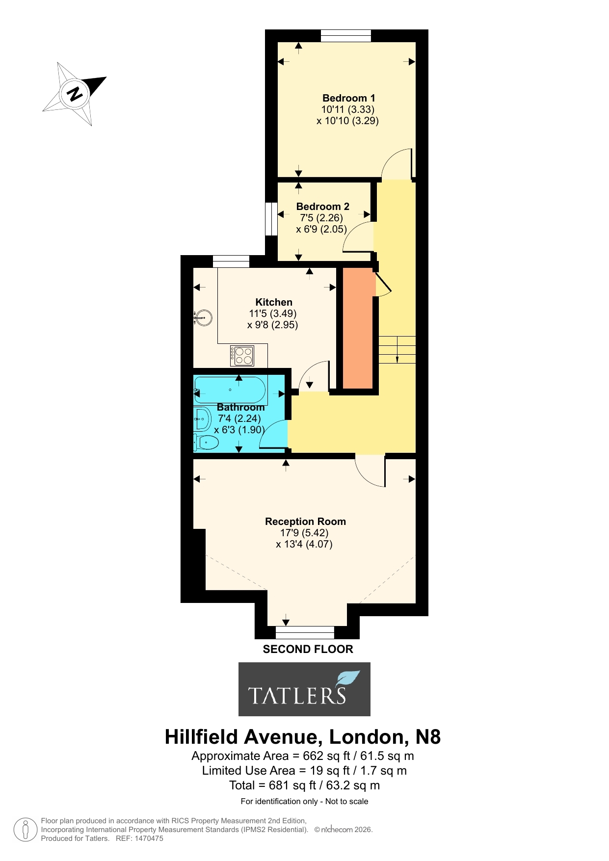 108, Hillfield Avenue, London floorplan