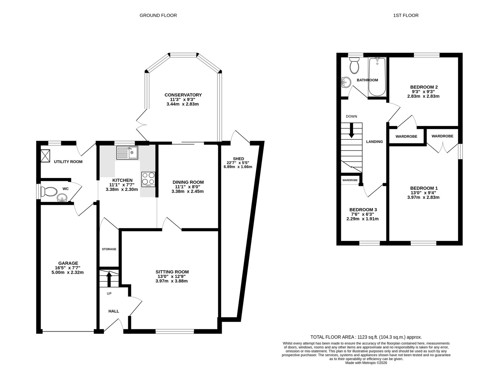 11, Watermill, Hereford floorplan
