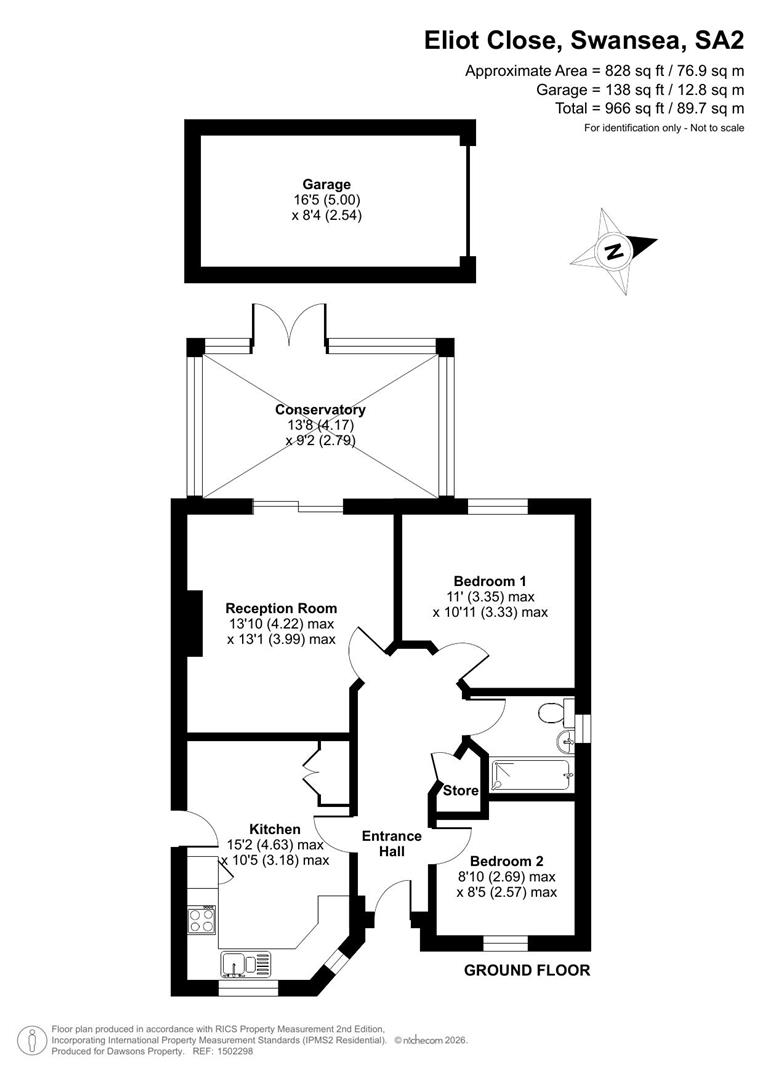 5, Eliot Close, Swansea floorplan