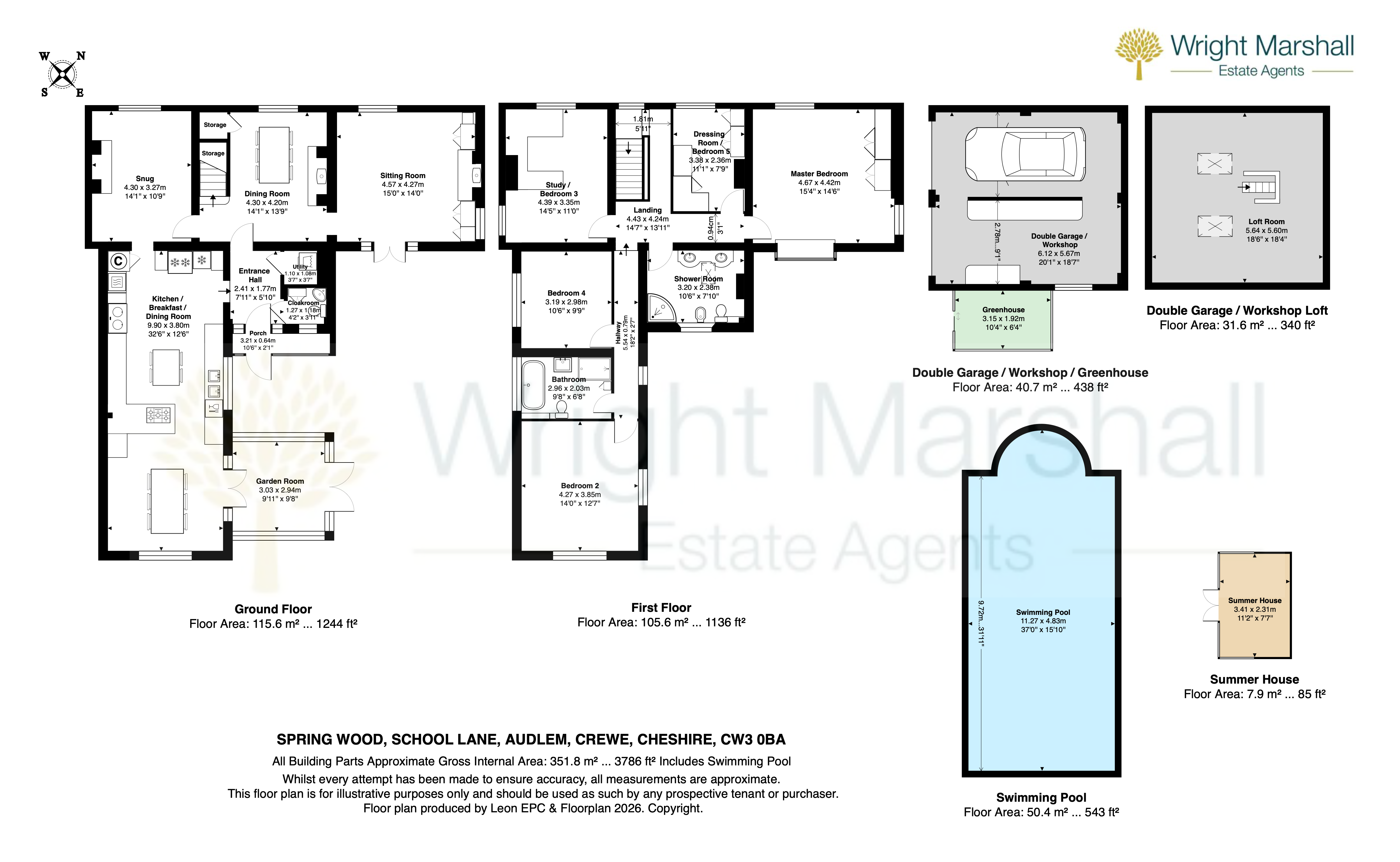 'Spring Wood', Audlem floorplan