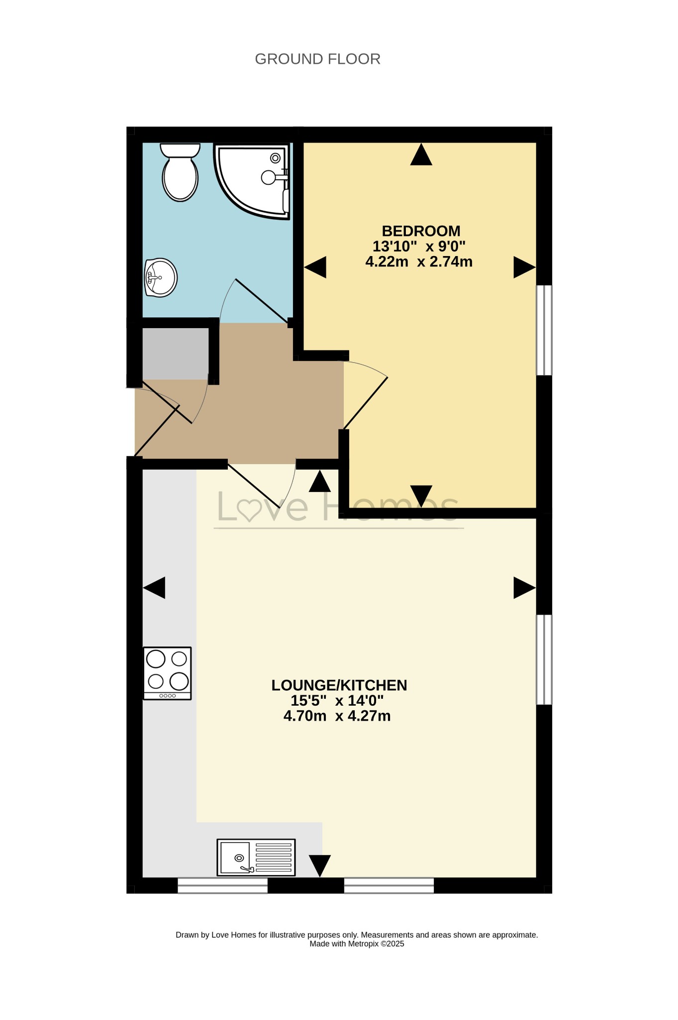 Flat 1, Newberry Court, Flitwick floorplan