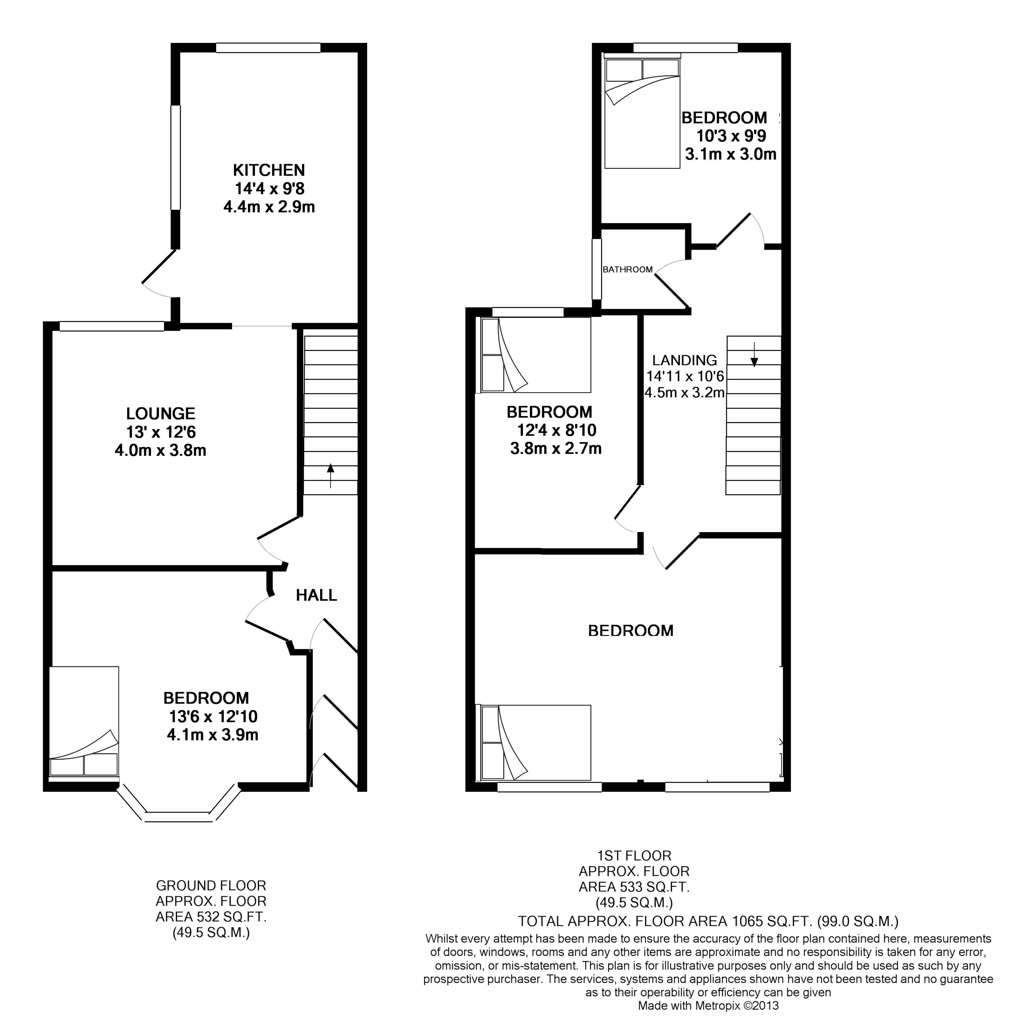 22, St Martins Road, Canterbury floorplan