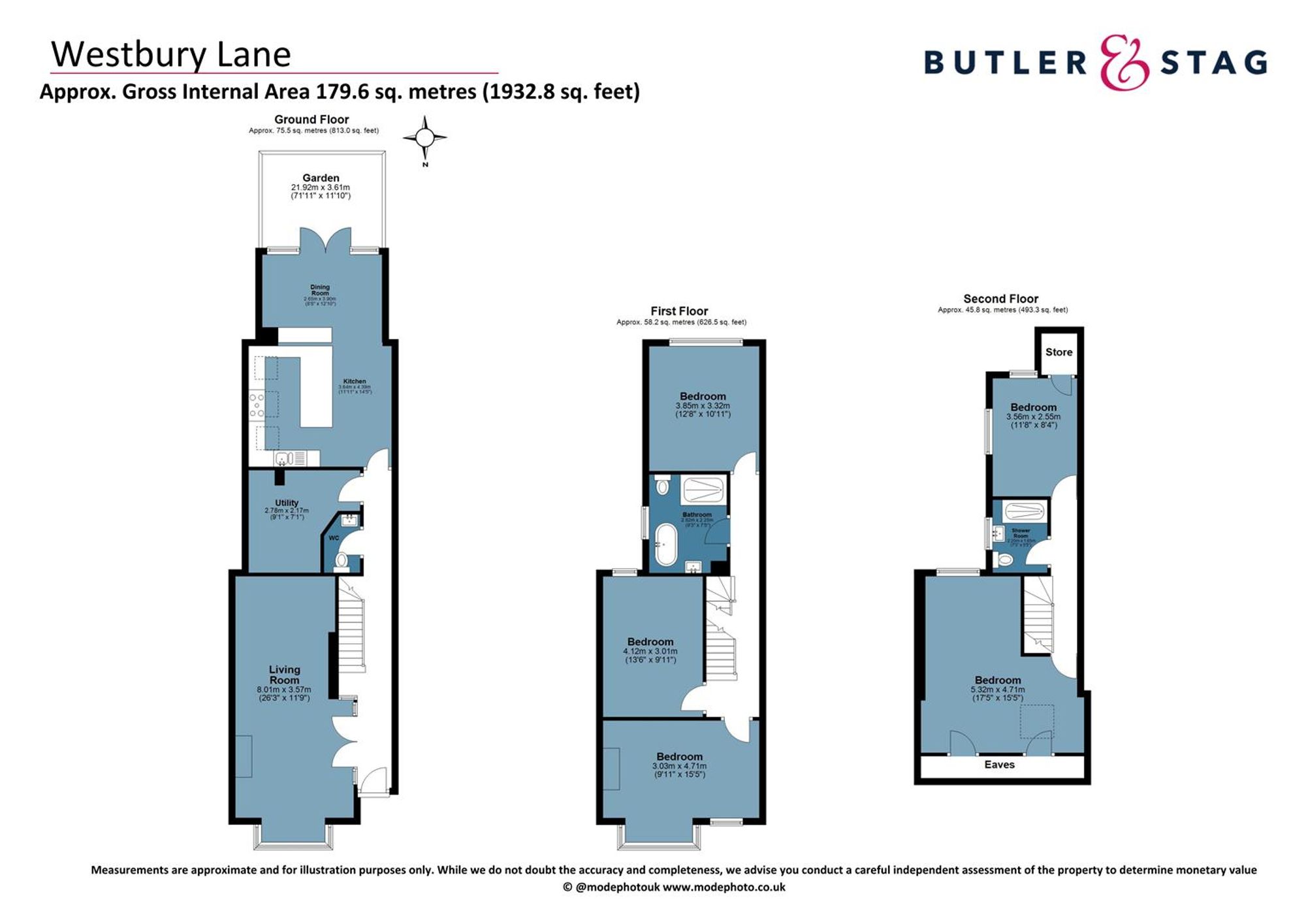 12 Westbury Lane, Buckhurst Hill floorplan