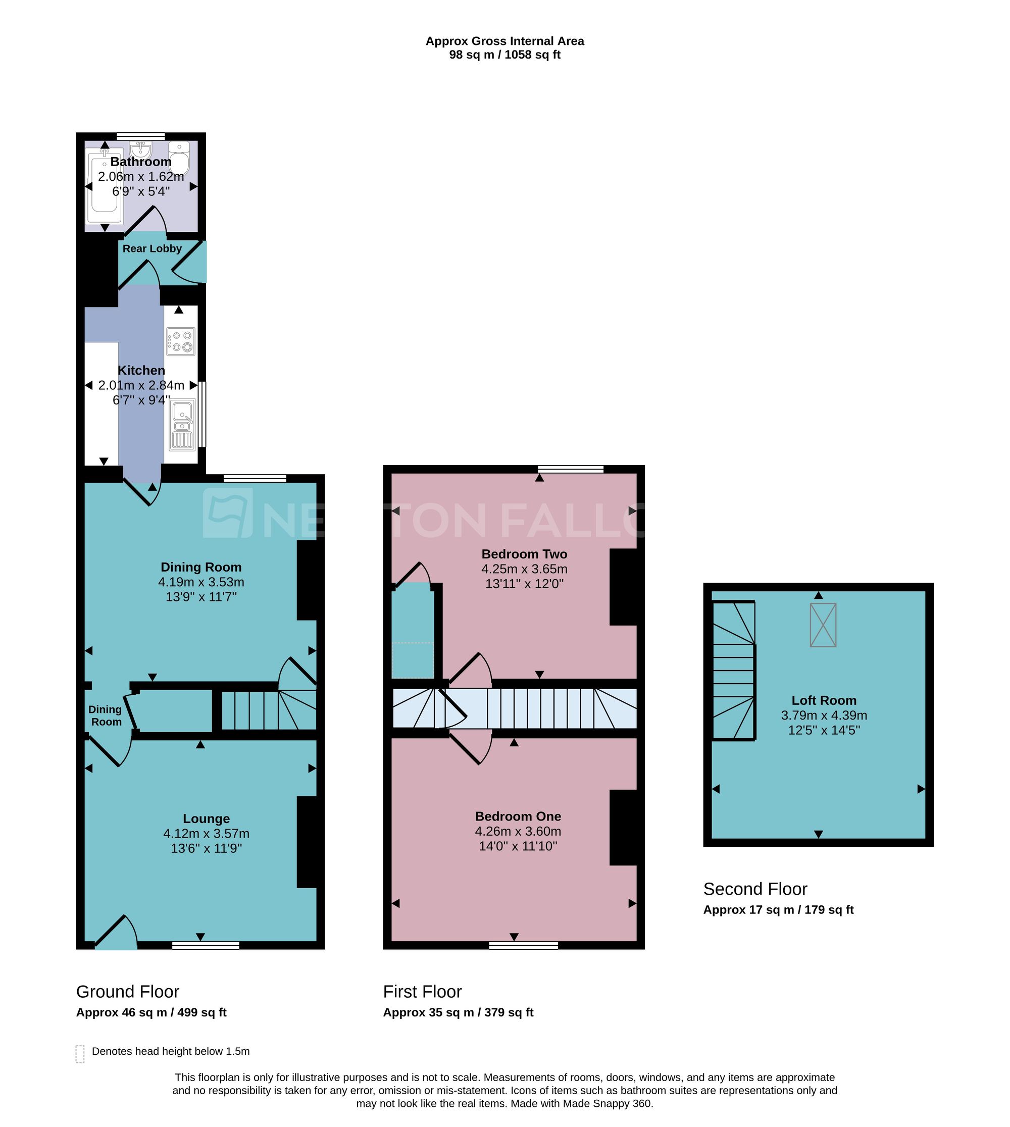 45 South Street, Coalville floorplan