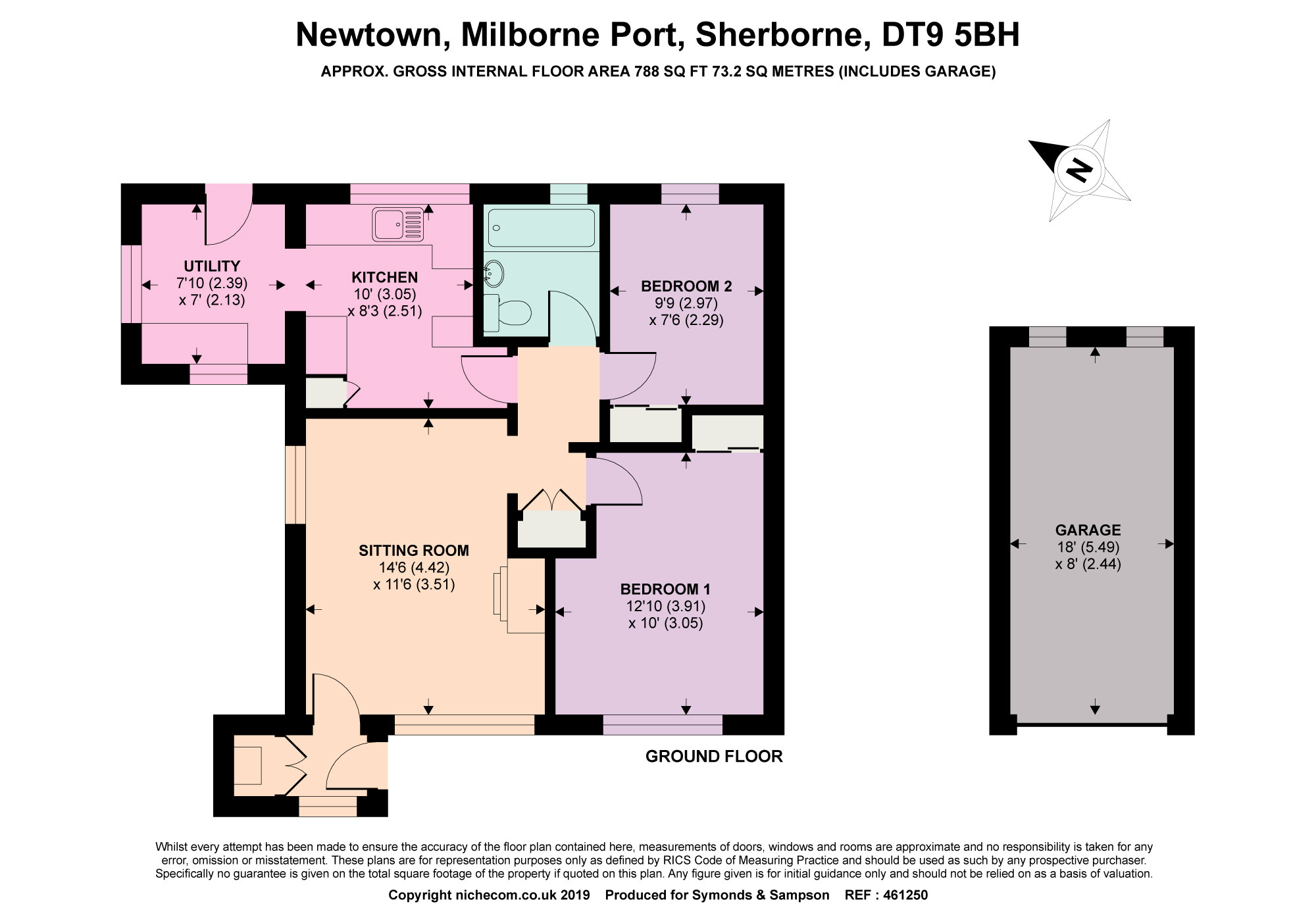 2 bed semidetached bungalow for sale in Newtown, Milborne Port