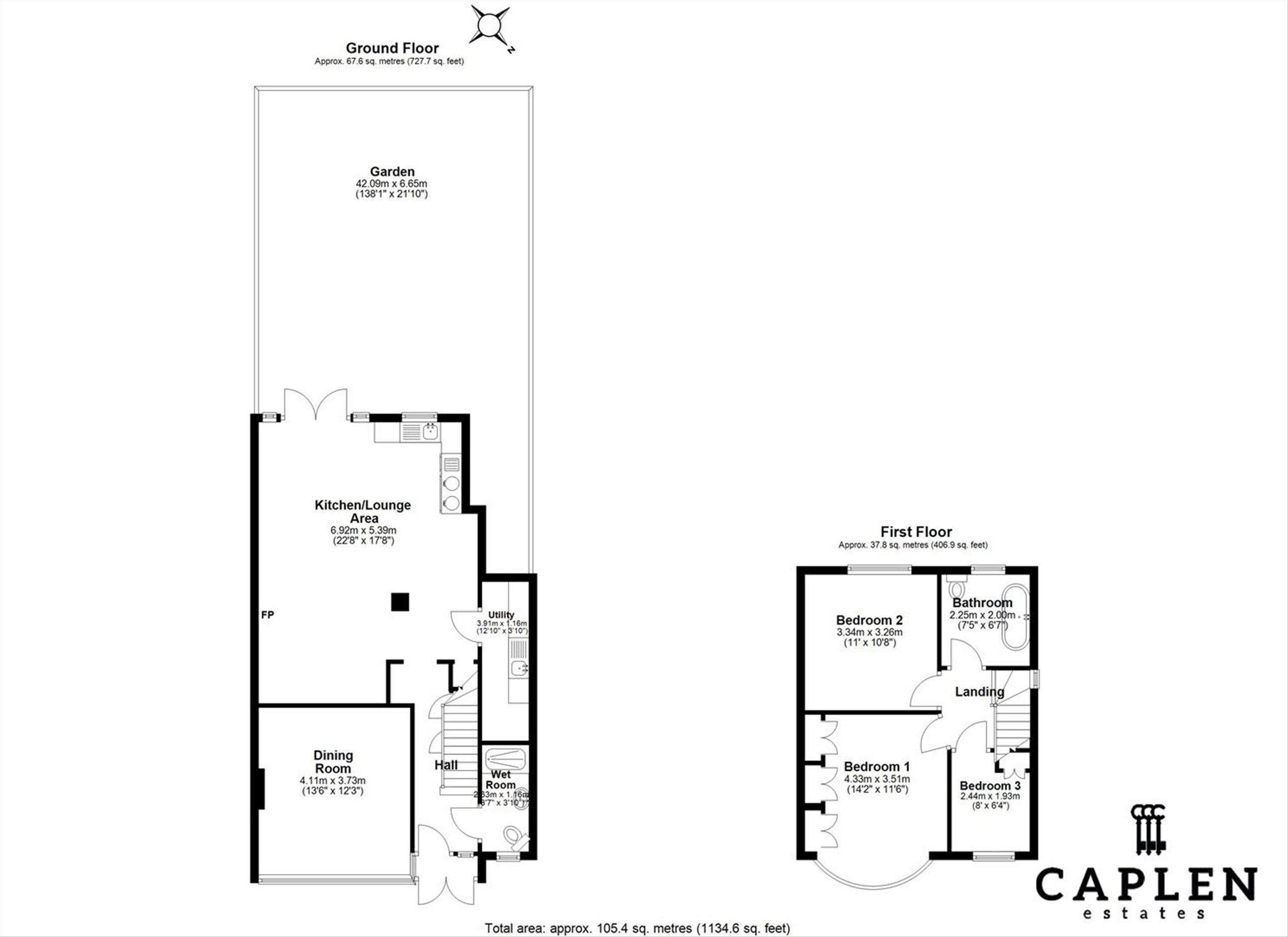 97, Turpins Lane, Woodford Green floorplan