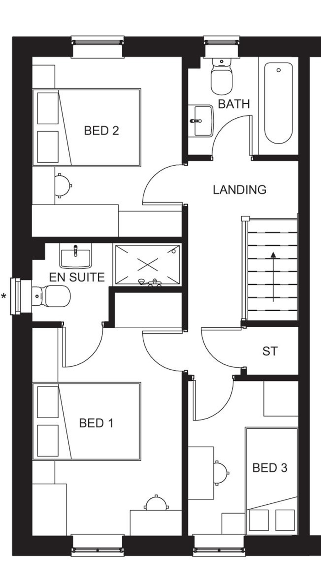 "Maidstone" at Yalberton Road, Paignton TQ4, 3 bedroom terraced house for sale 62130536