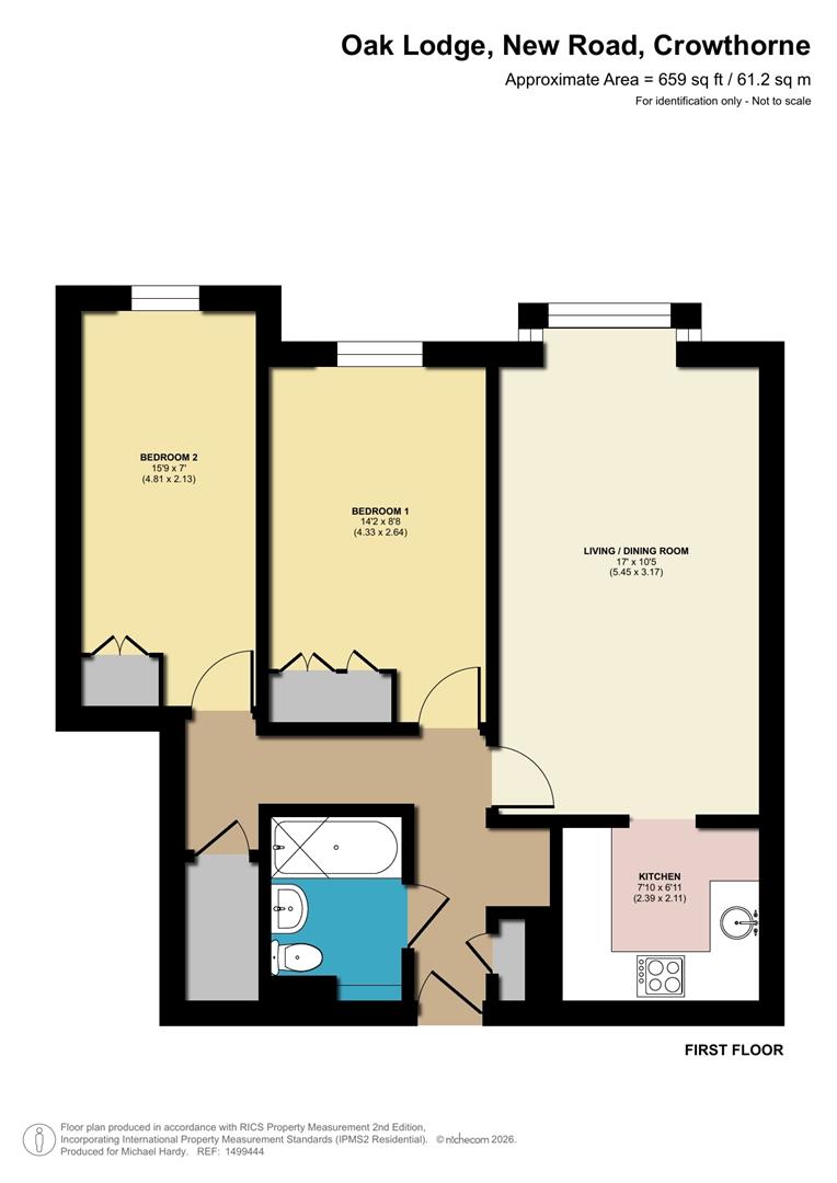 Flat 10, Oak Lodge, New Road, Crowthorne floorplan