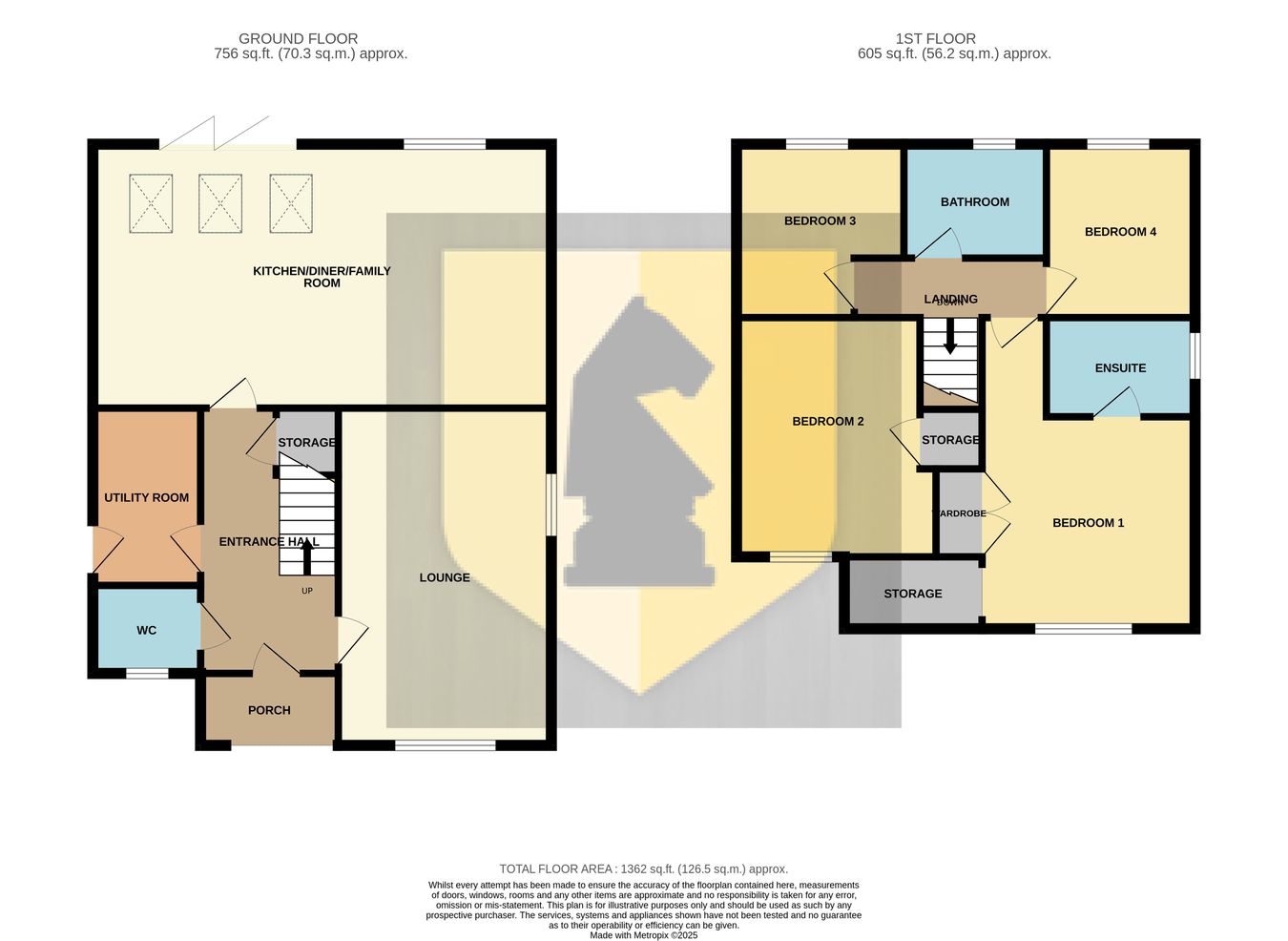 1, Upton Hall Crescent, Northampton floorplan