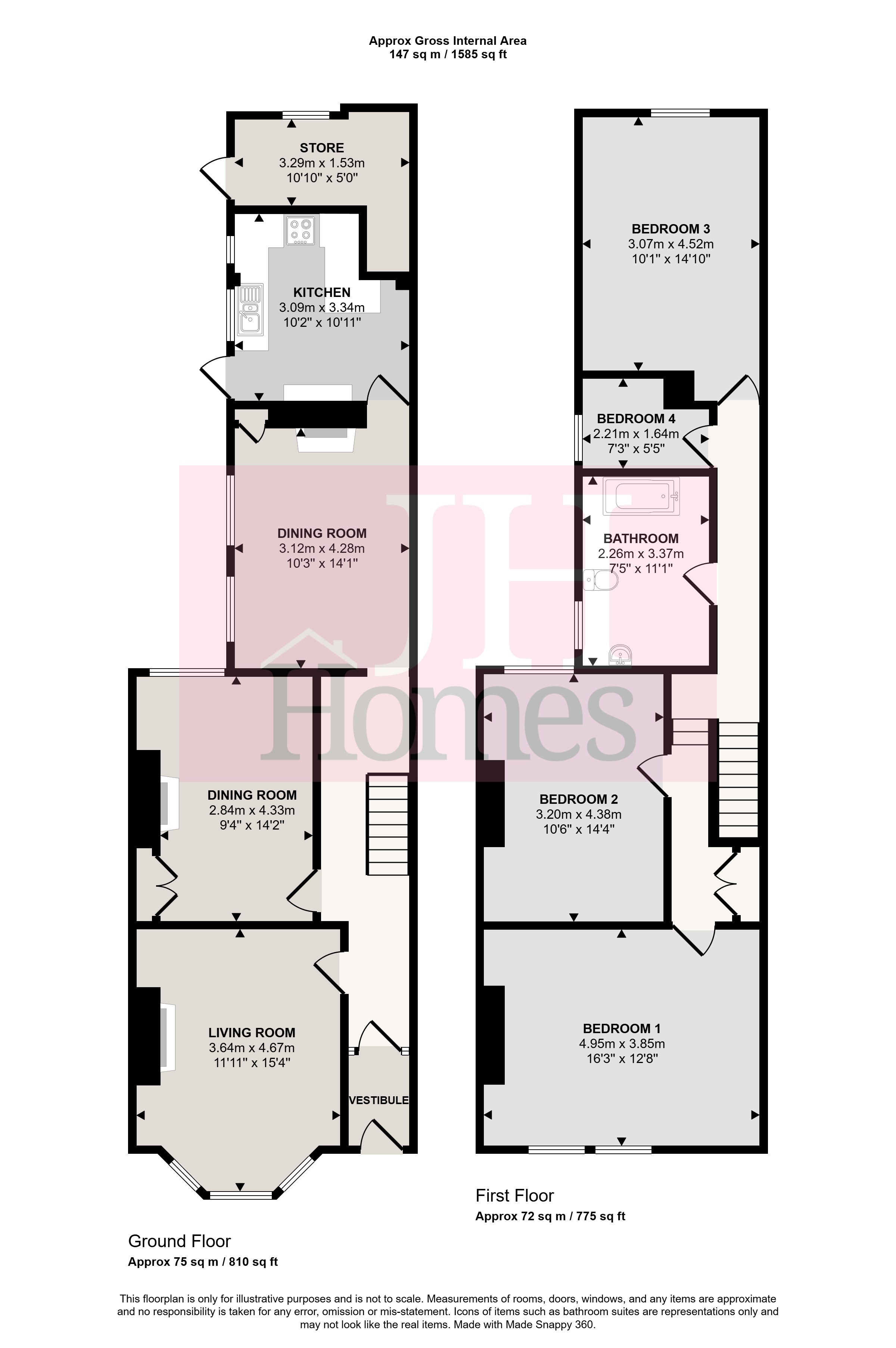 3, Victoria Avenue, Barrow-in-Furness floorplan