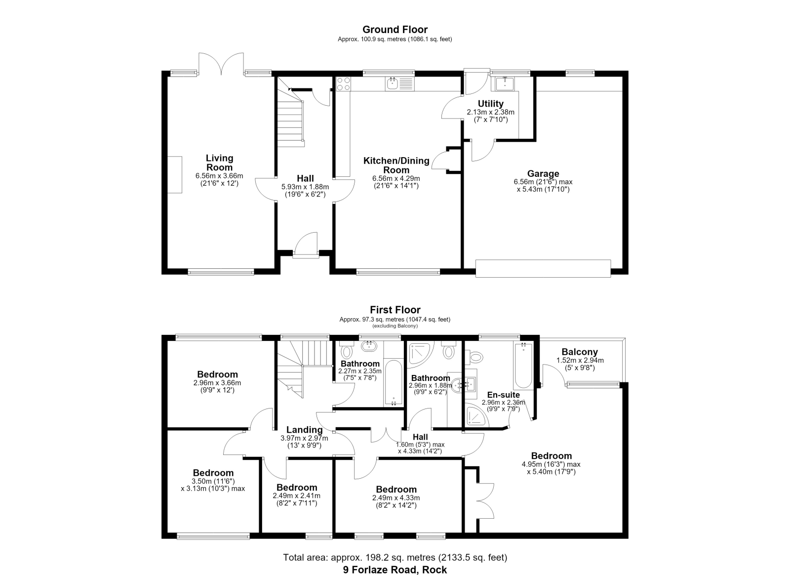9 Forlaze Road, Cornwall floorplan
