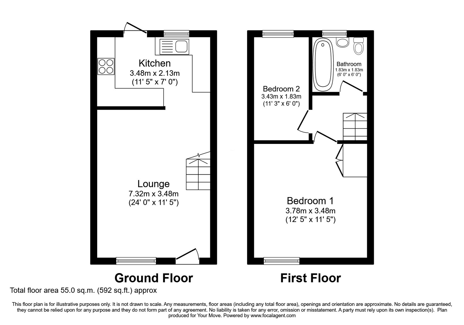 52, Hales Park, Hertfordshire floorplan
