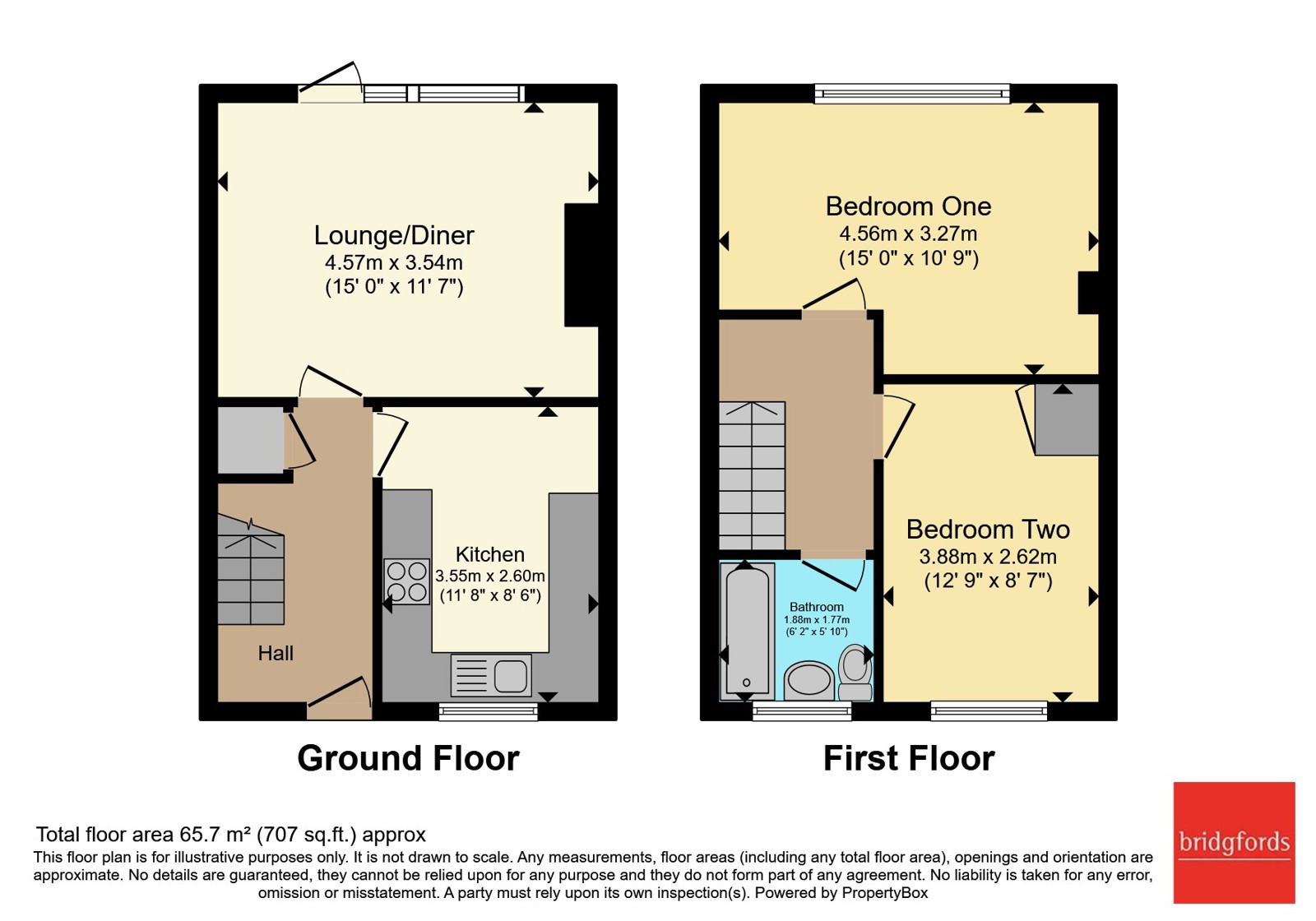 64, Impstones, Staffordshire floorplan