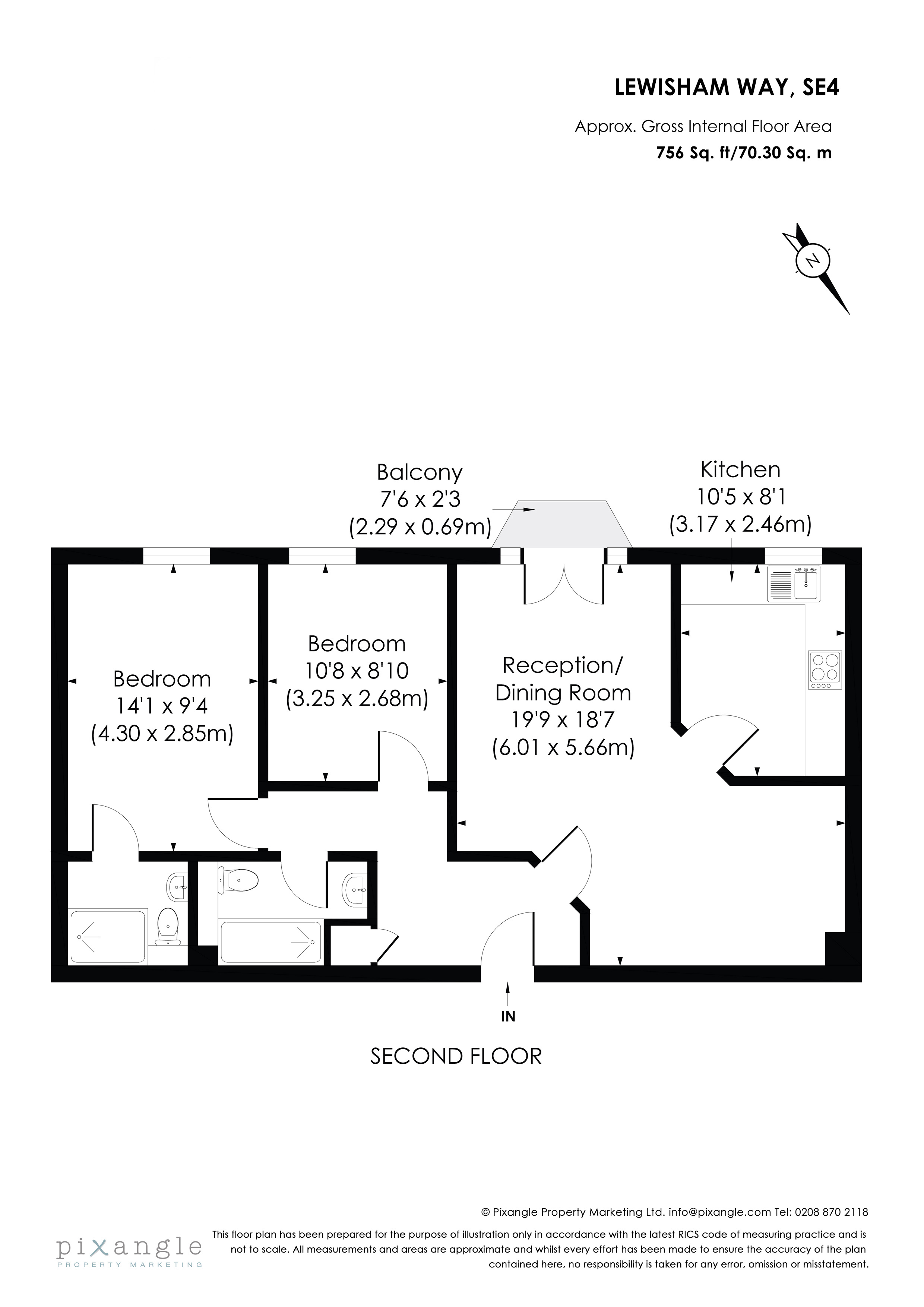 2 Bedrooms Flat to rent in Lloyd Villas, Lewisham Way, London SE4