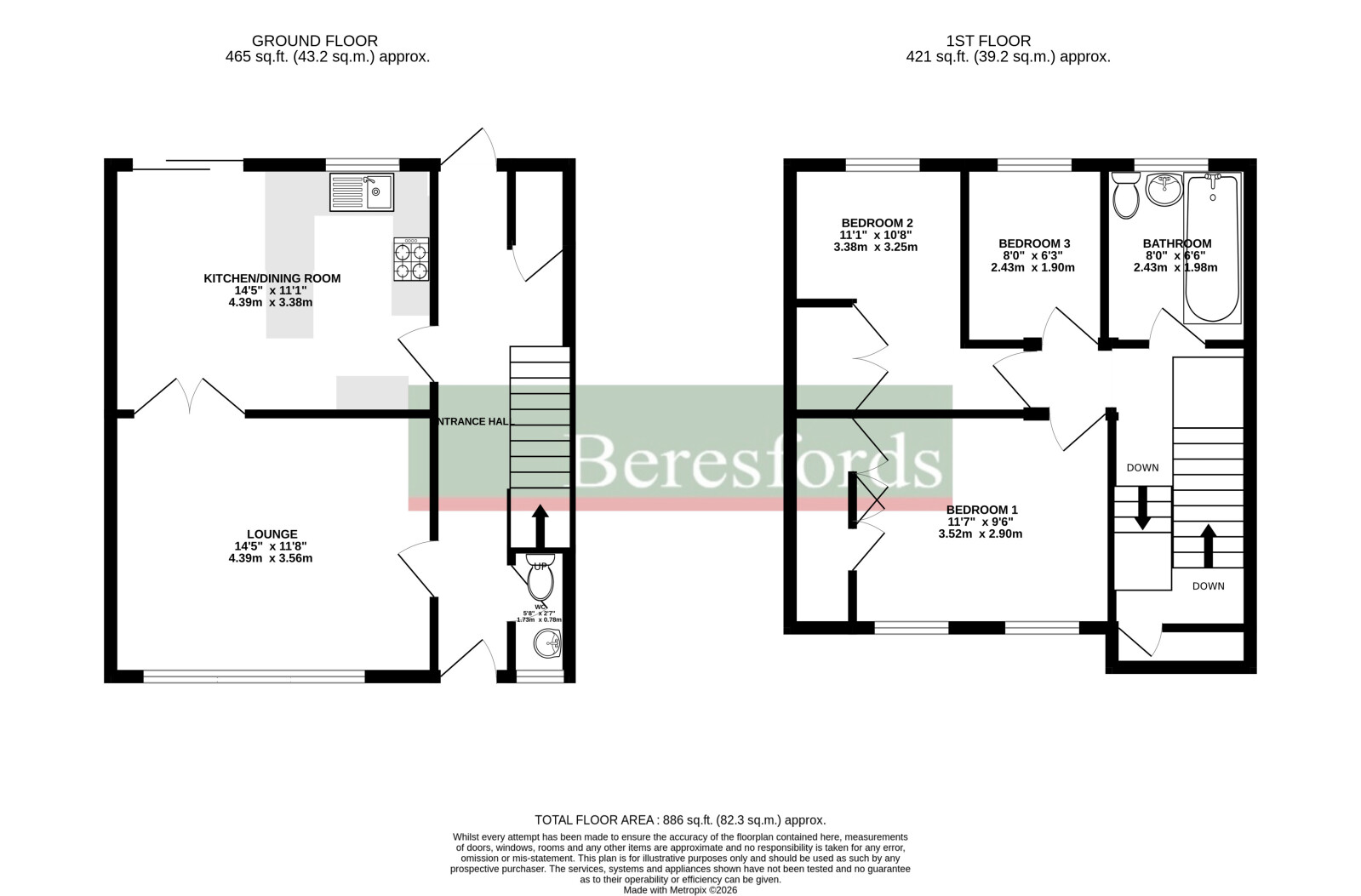 1, Whyverne Close, Essex floorplan