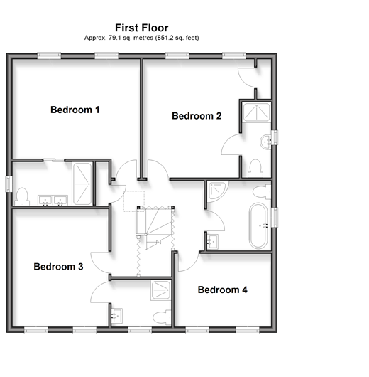 Deal Road, Sandwich floorplan
