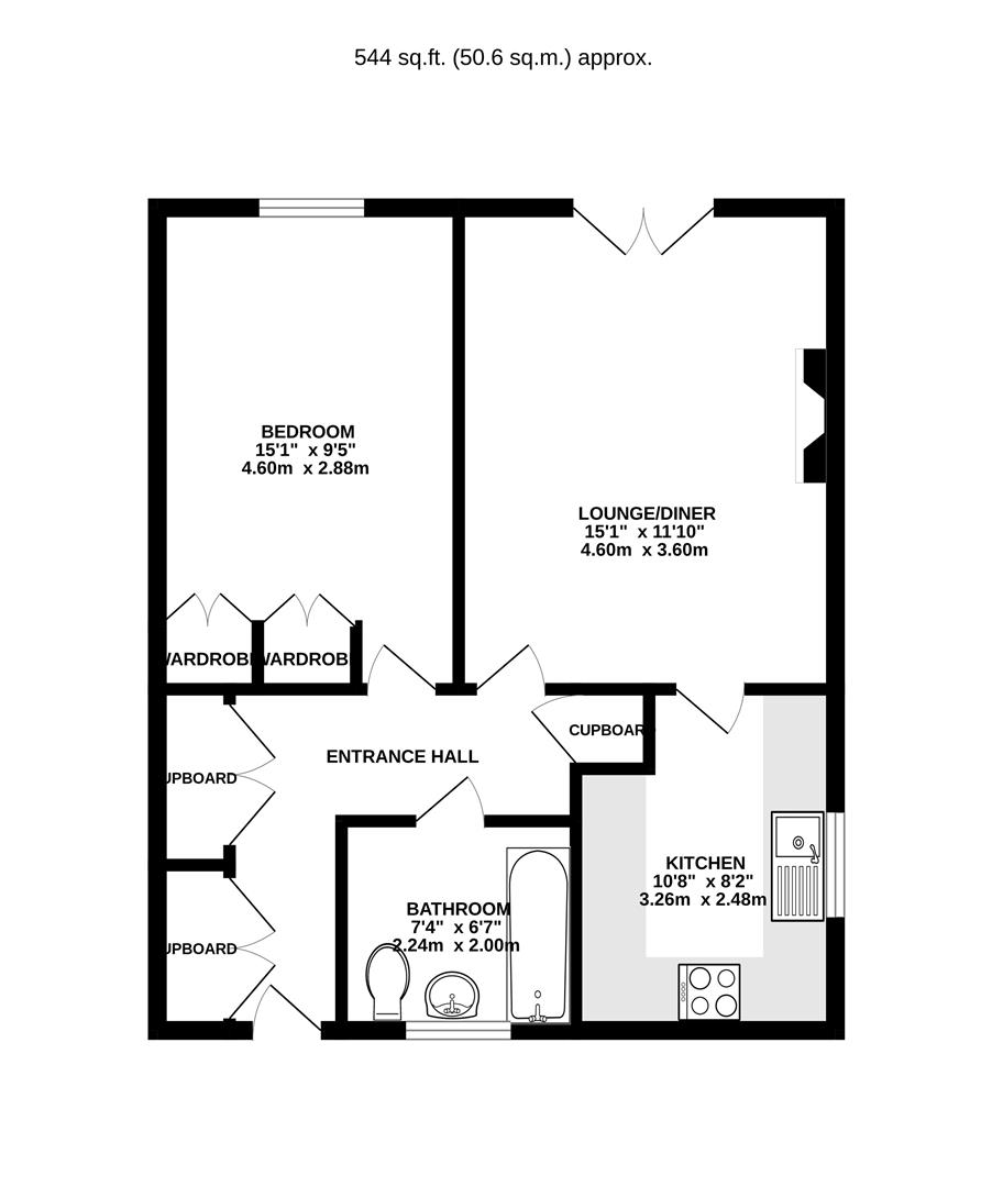 15 Slade Court, Watling Street, Radlett floorplan