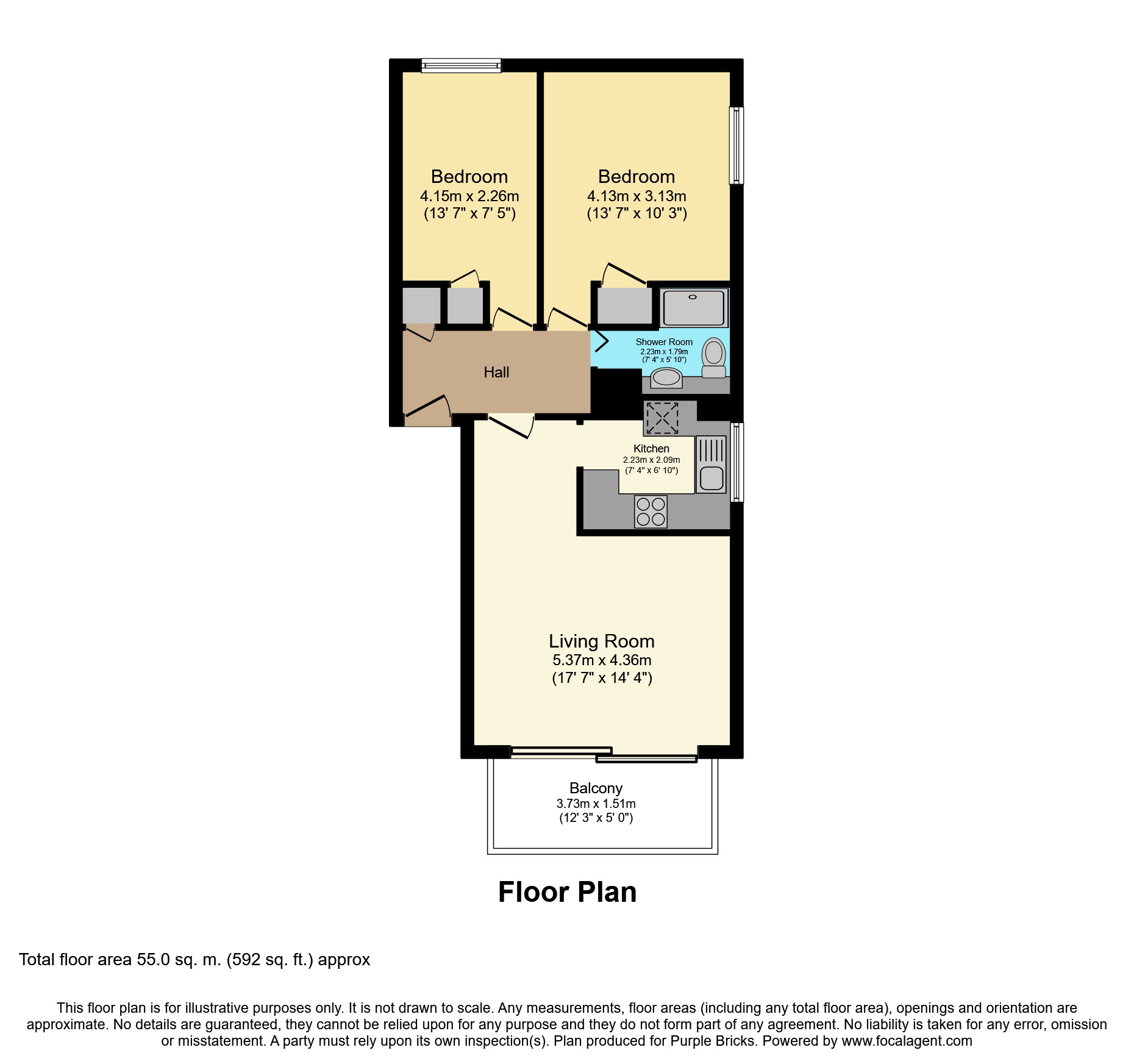 2 Bedrooms Flat for sale in Averil Grove, West Norwood SW16