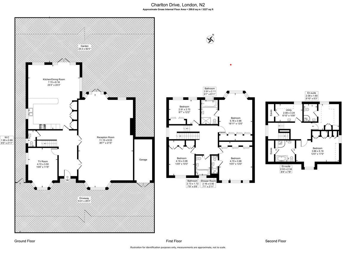 19, Chalton Drive, Hampstead Garden Suburb floorplan