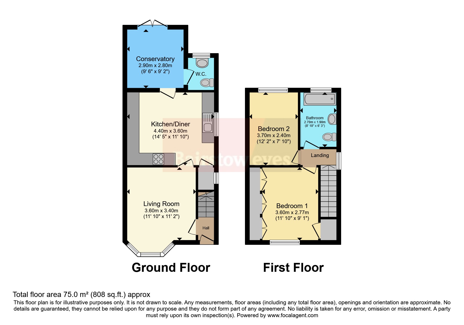53, West Avenue, Nottingham floorplan