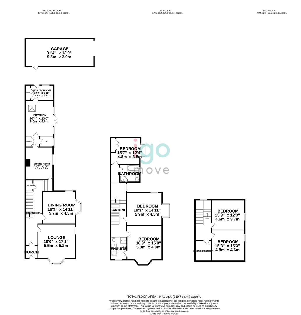 200, Park Road, Hartlepool floorplan